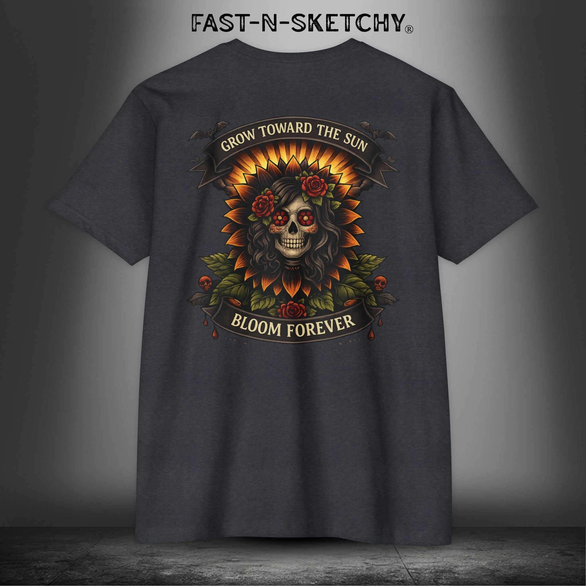 Grow Towards the Sun, Bloom Forever: Premium Fitted Tee