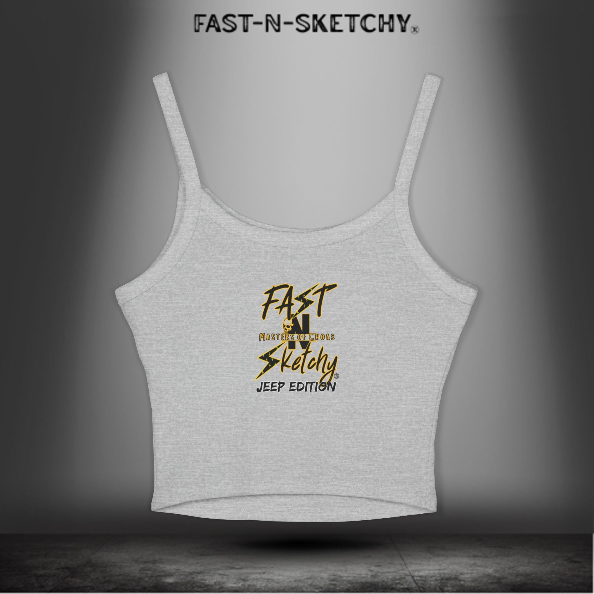 Jeep Edition: Wave Damnit created by Holly - Women's Spaghetti Strap Tank Top