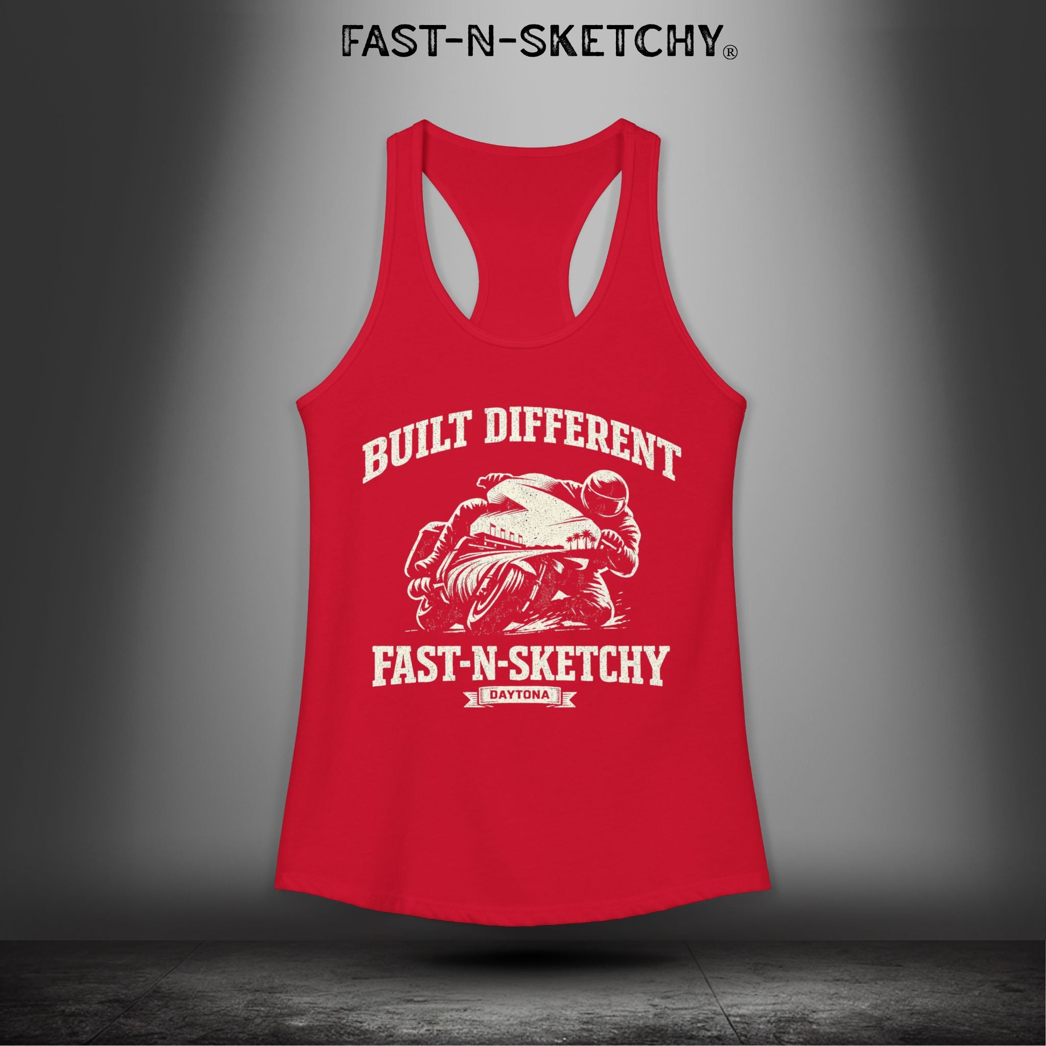 Built Different: Daytona Bike Week Bagger Racing Biker Edition Razorback Tank