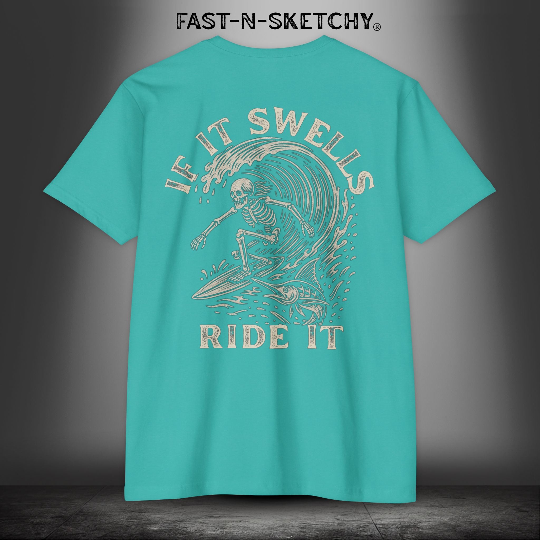 If It Swells, Ride It: FAST-N-SALTY - T-Shirt Next Level 6210 (Other Colors)
