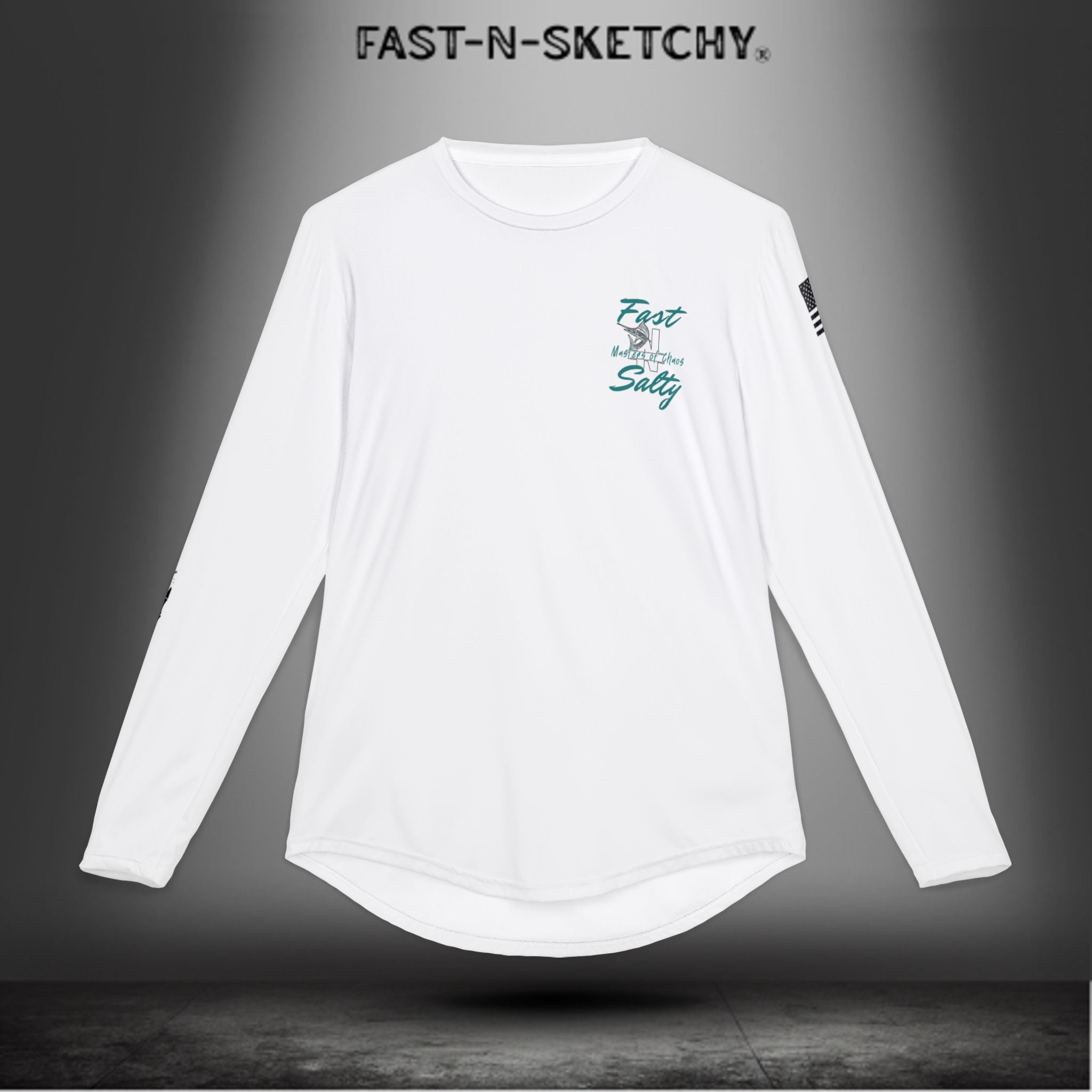 Put a Hook In It, FAST-N-SALTY: UV Protection Long Sleeve Shirt (Mahi Mahi) Perfect for Outdoor Adventures and Fishing