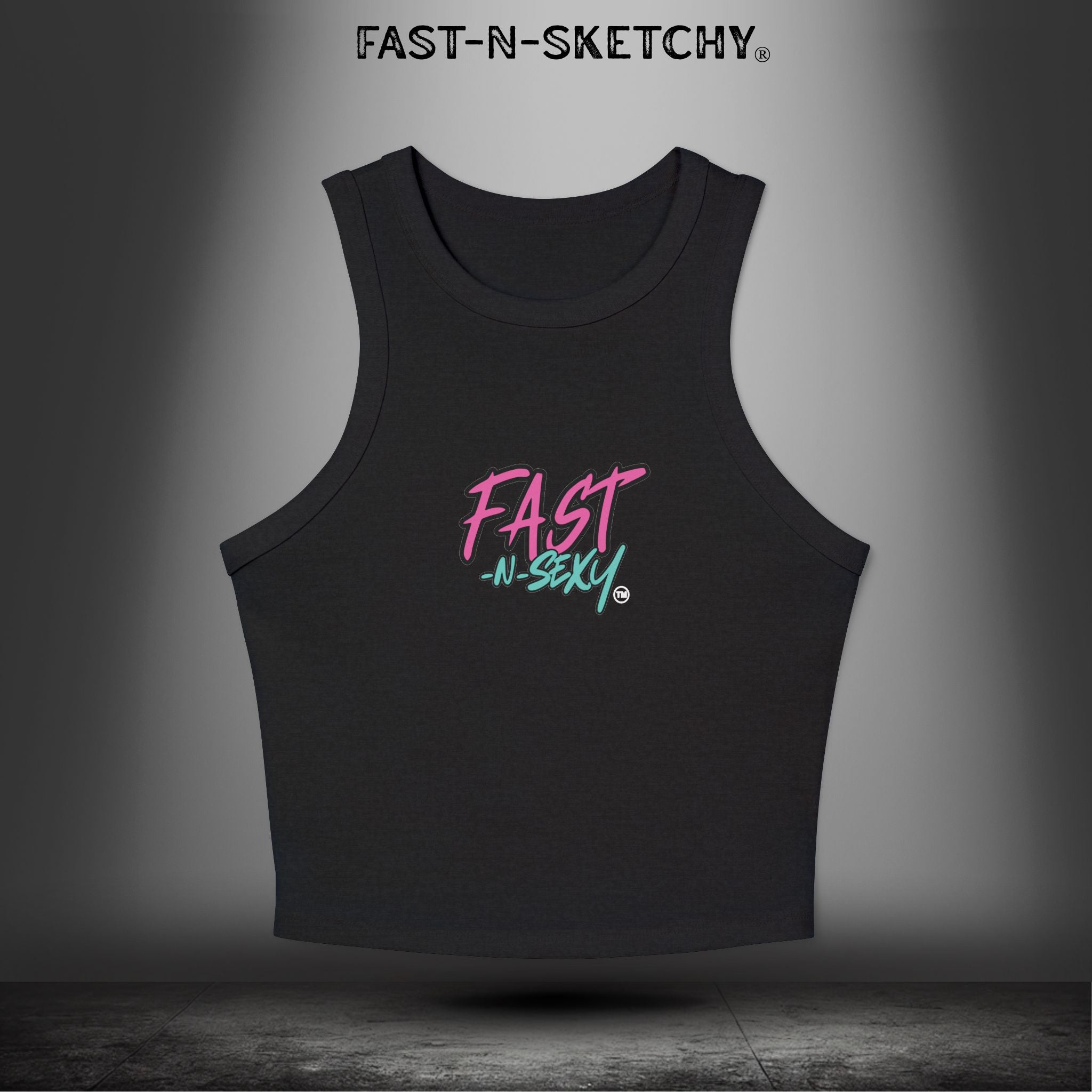 LOVE ME OR CHASE ME - FAST-N-SEXYâ„¢: Racer Tank Top