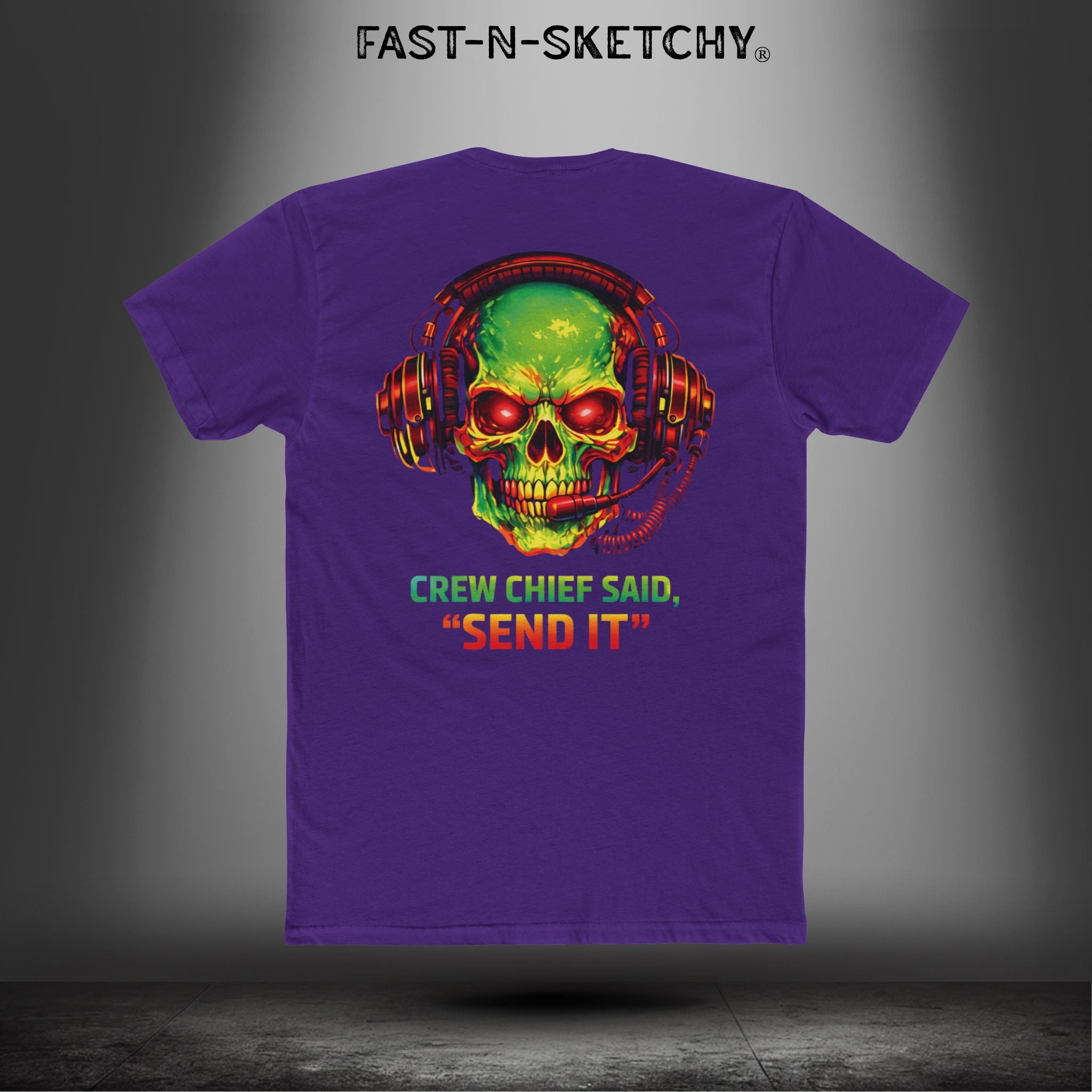 Crew Chief Said, Send It: Bagger Racing Biker Edition Relaxed Classic Tee