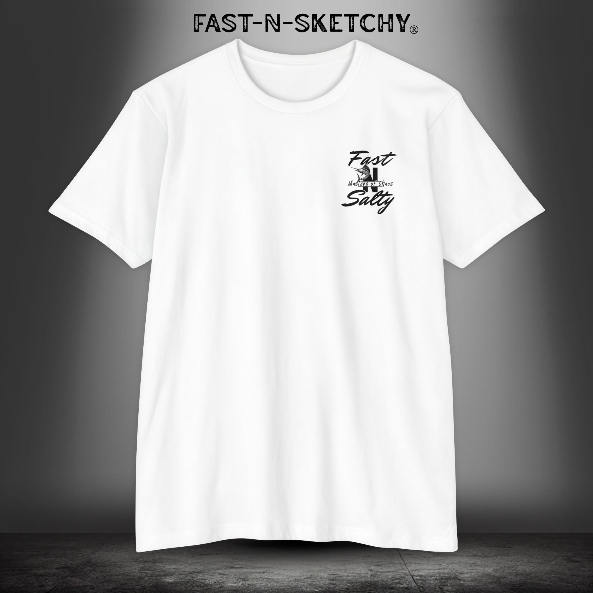 Fast-n-Salty Circle Logo (Black Logo) - T-Shirt Next Level 6210