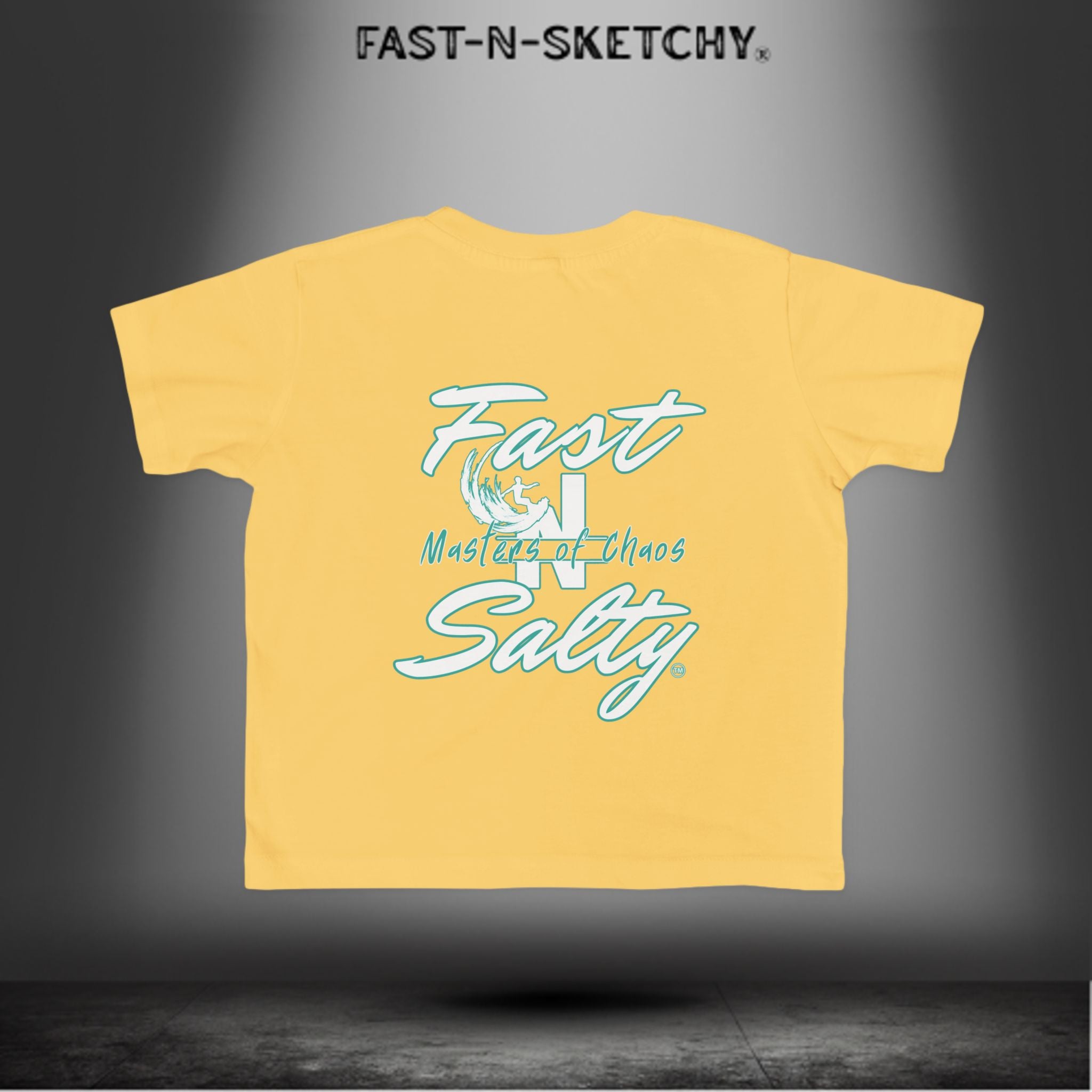 FAST-N-SALTY™ Salty & Sketchy – Toddler Tee | Saltwater in the Veins. Mischief in the Soul.