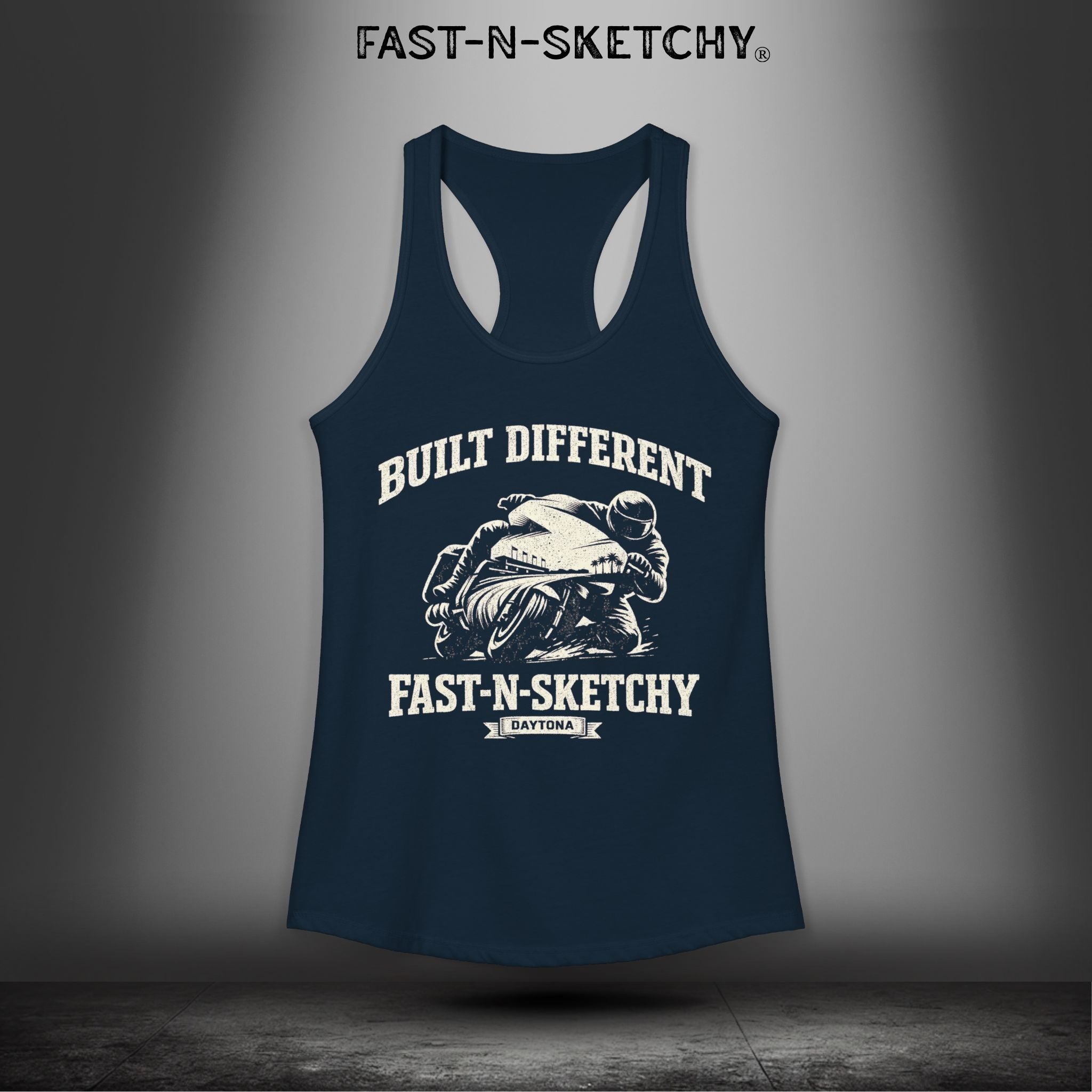 Built Different: Daytona Bike Week Bagger Racing Biker Edition Razorback Tank