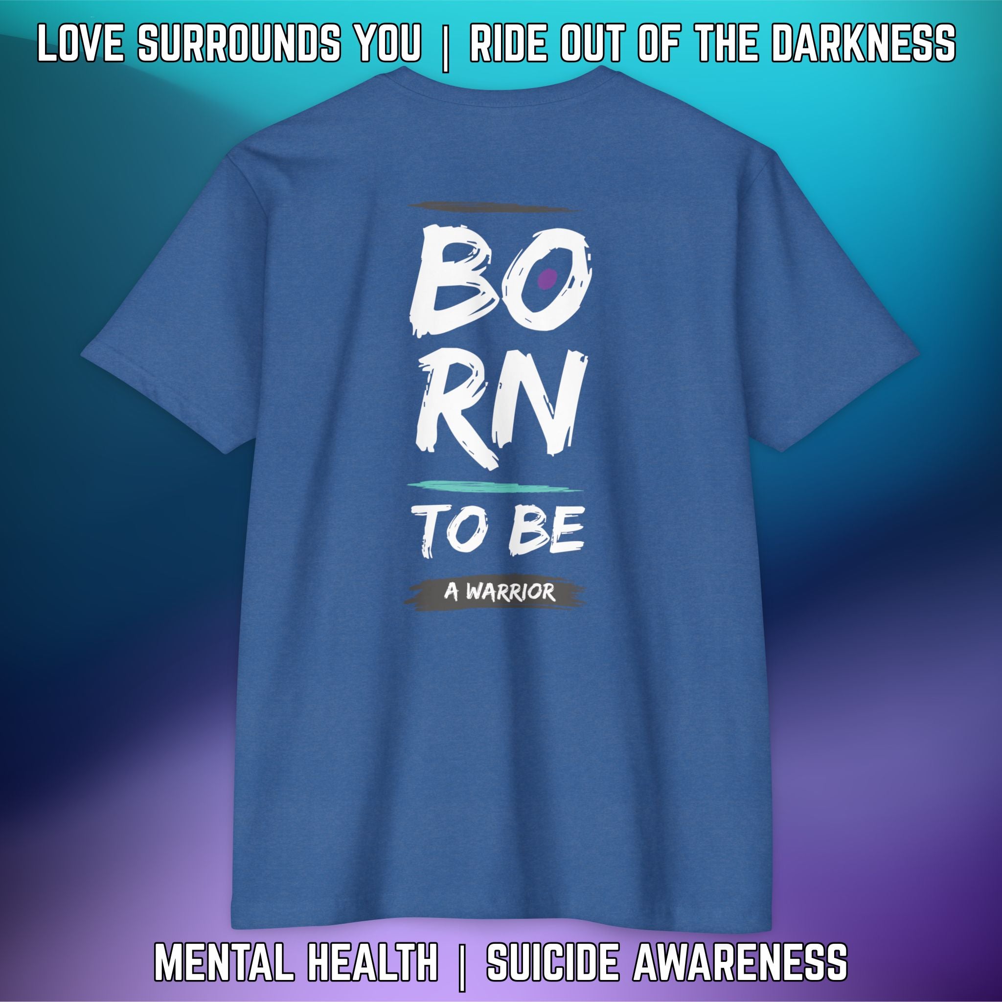 BORN TO BE A WARRIOR: T-Shirt Next Level 6210 - LSY