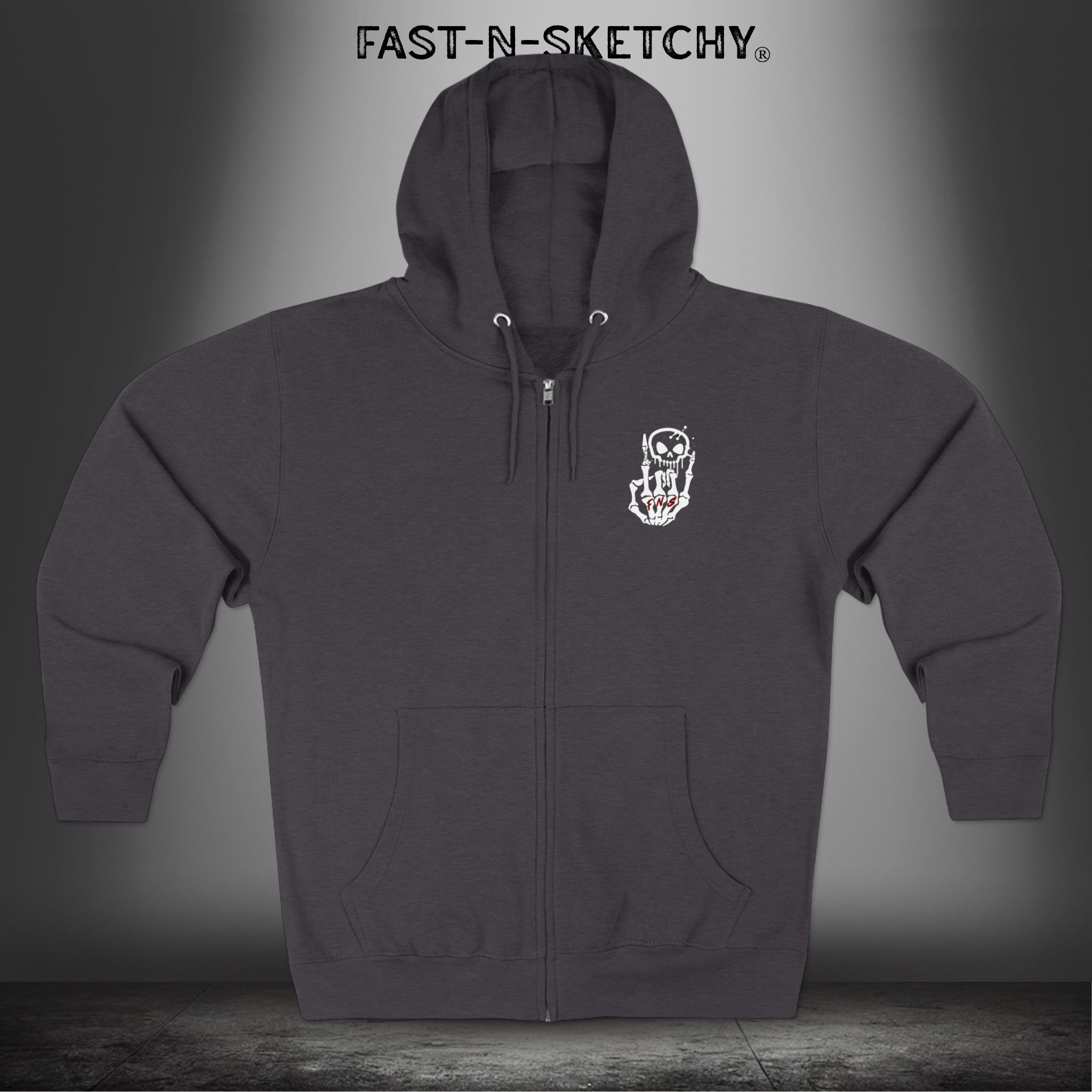 ORIGINAL FNS LOGO: Full Zip Hoodie