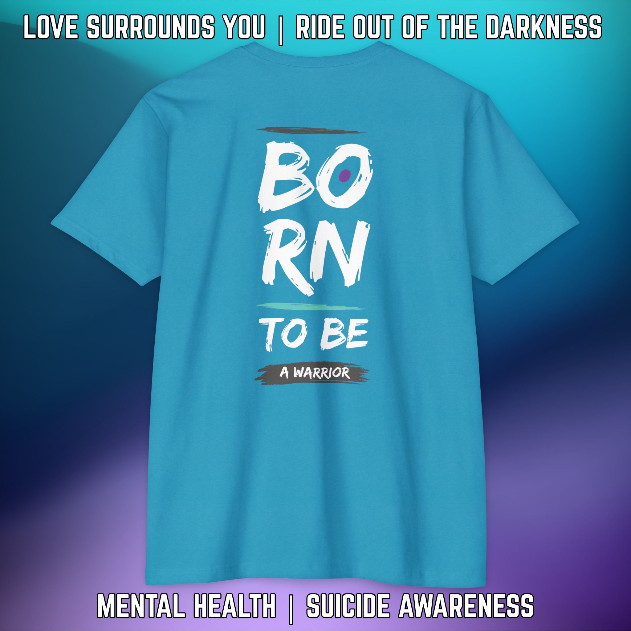 BORN TO BE A WARRIOR: T-Shirt Next Level 6210 - LSY