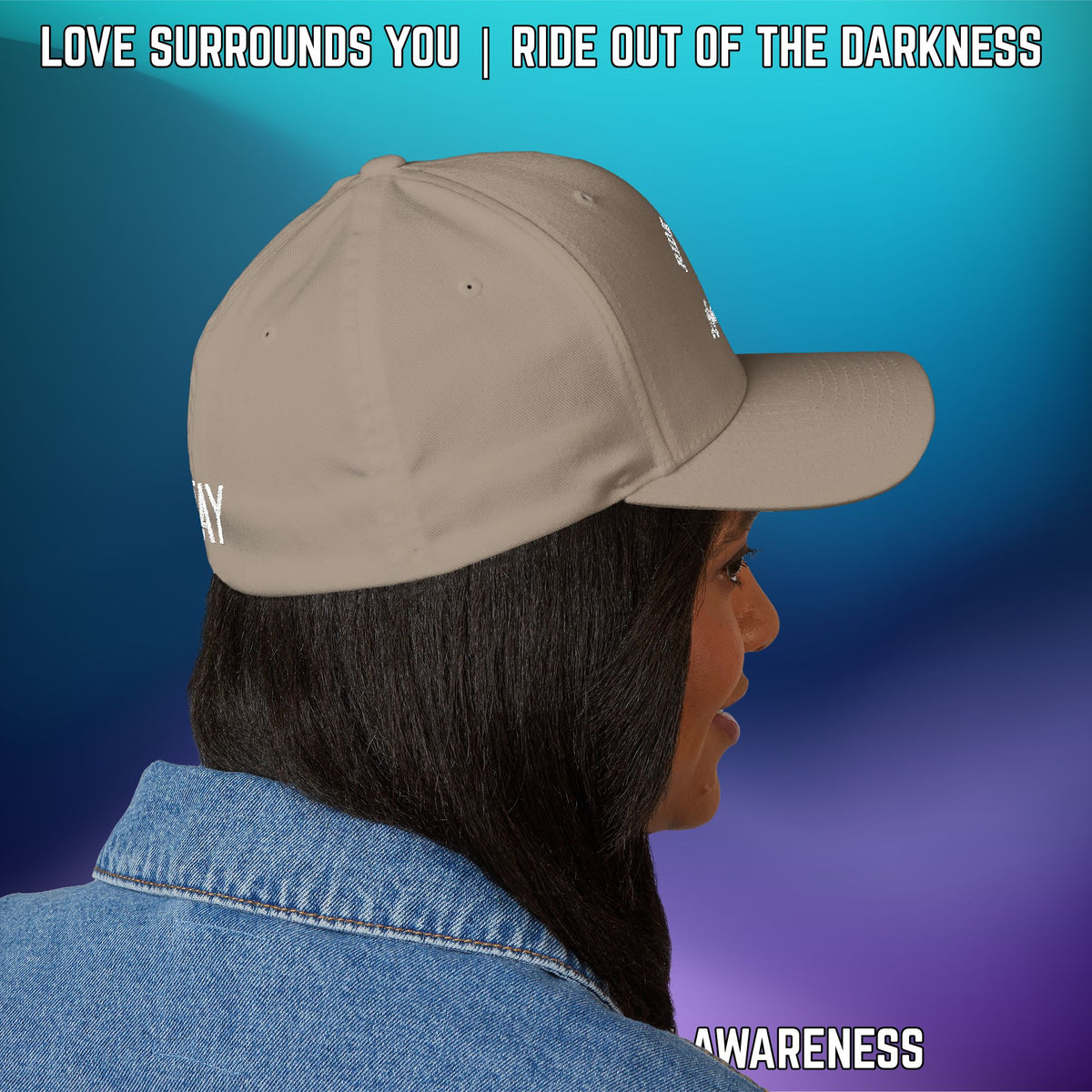 Suicide Awareness Ride Out of the Darkness Flexfit Hat - LSY