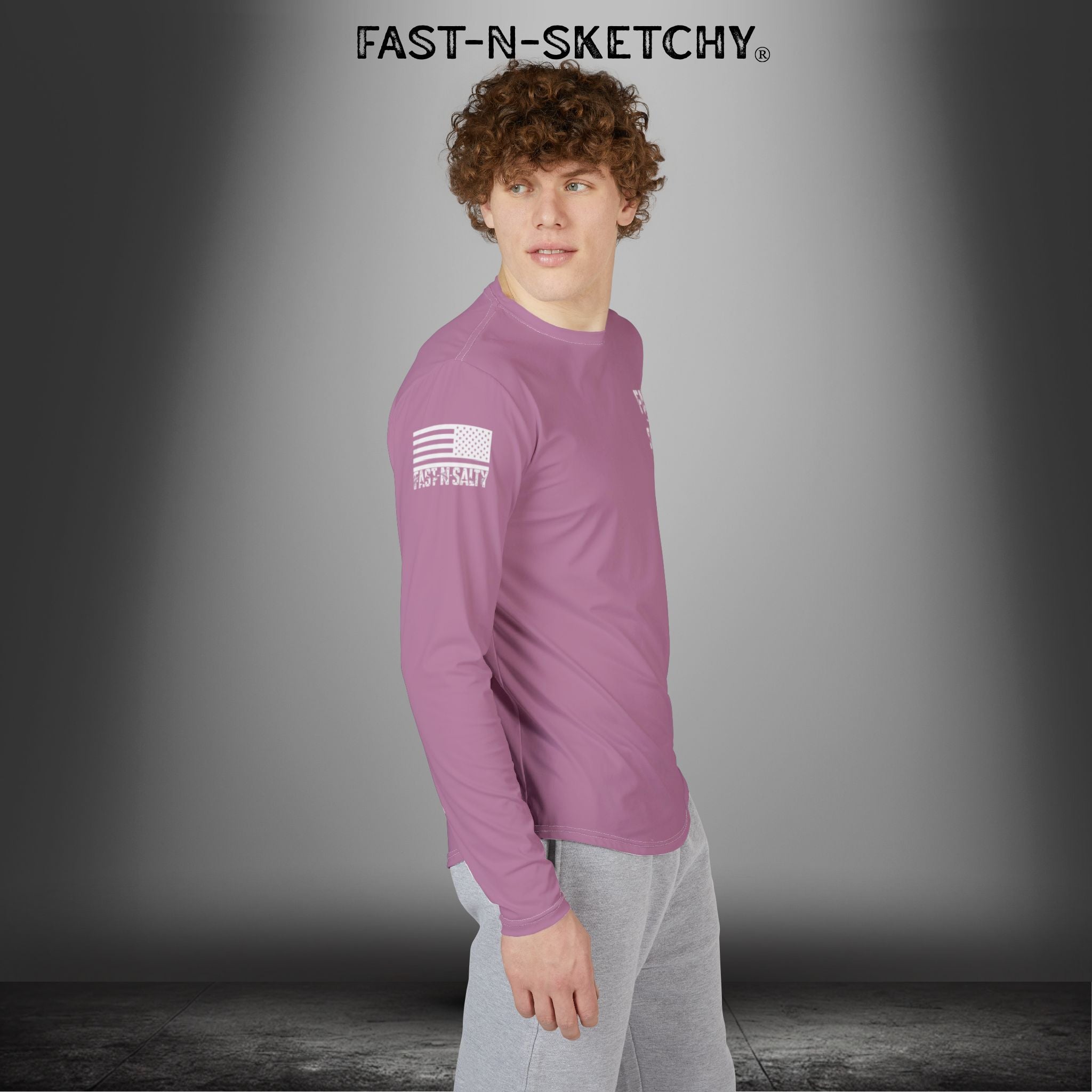 Sailfish Fast-N-Salty Pink UV Protection Long Sleeve Shirt - Perfect for Outdoor Adventures and Fishing
