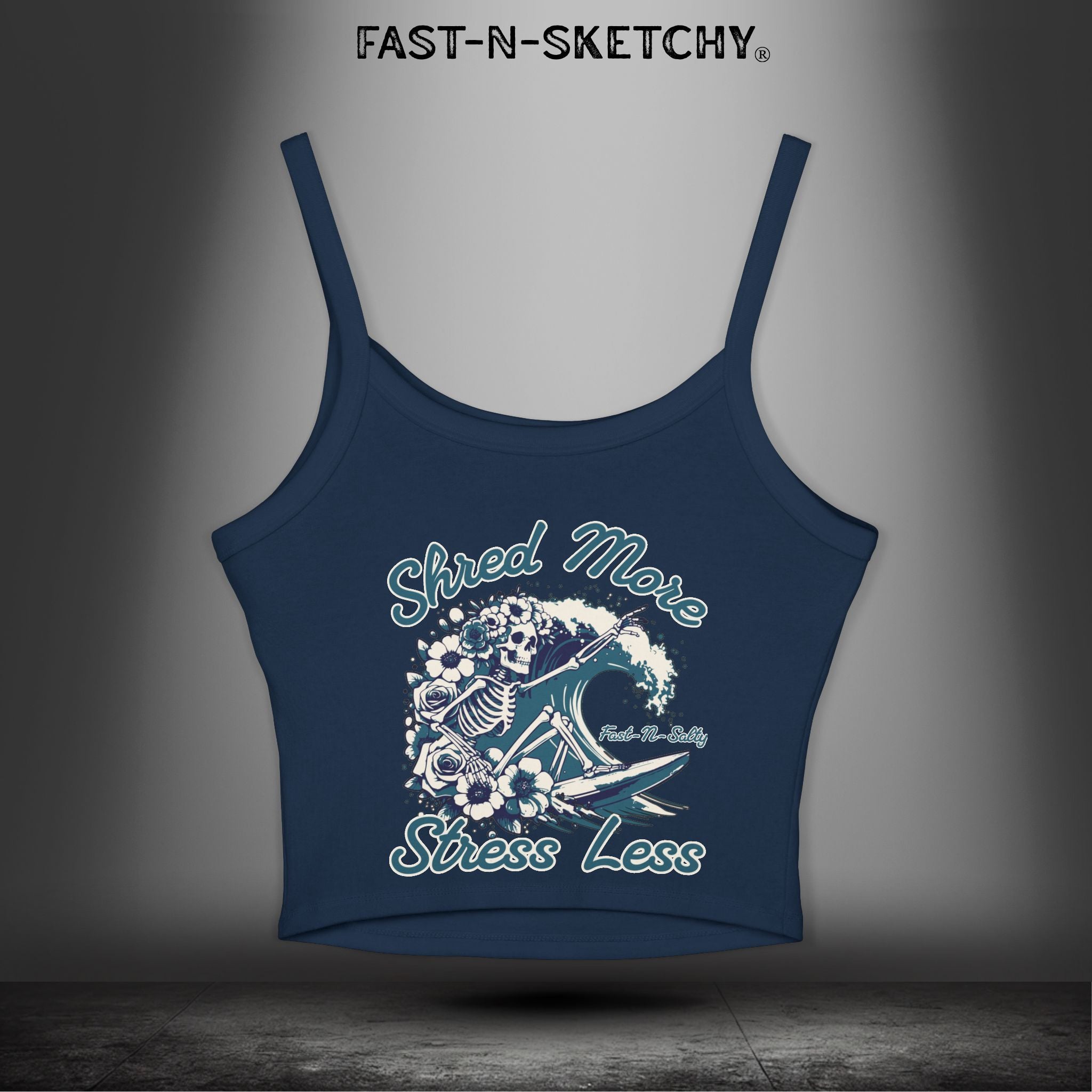 SHRED MORE & STRESS LESS: Tank Top Crop