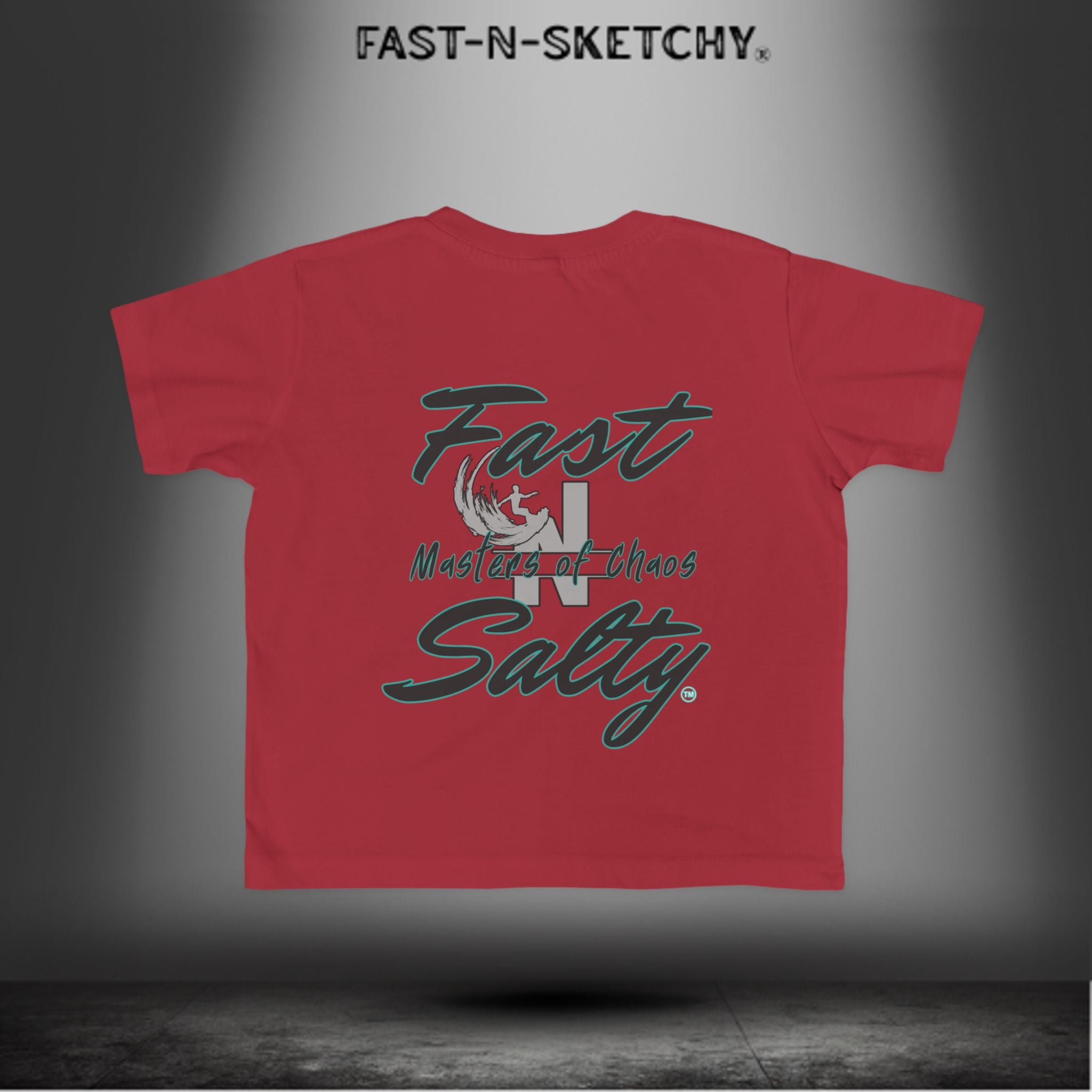 FAST-N-SALTY™ Little Ripper – Surfer Toddler Tee | Wipeouts Welcome. Attitude Required.