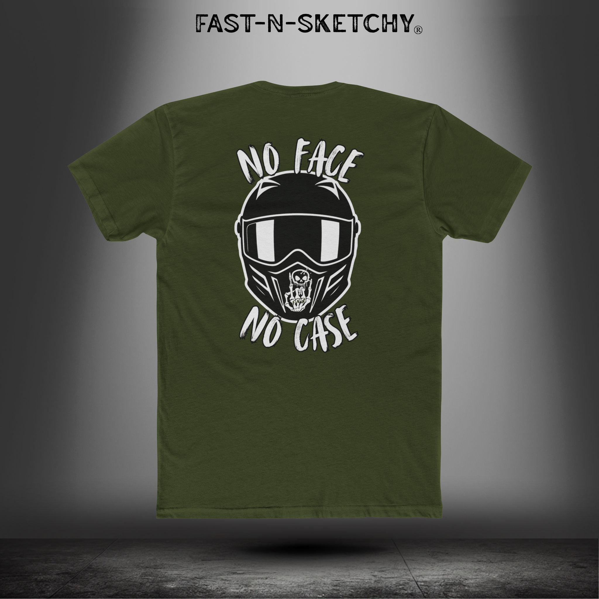 No Face, No Case: Biker Edition Relaxed Classic Tee (S-5XL)