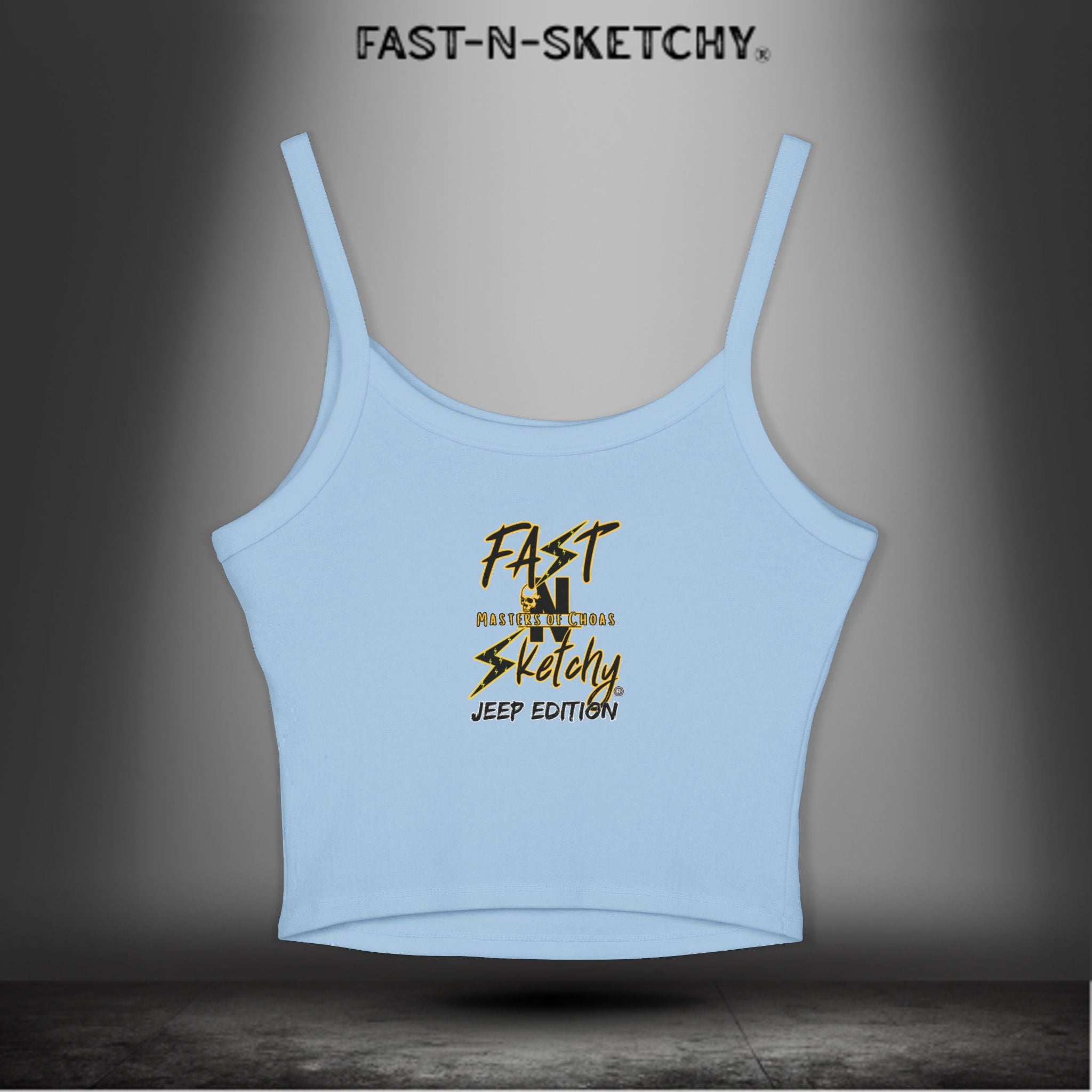 Jeep Edition: Wave Damnit created by Holly - Women's Spaghetti Strap Tank Top