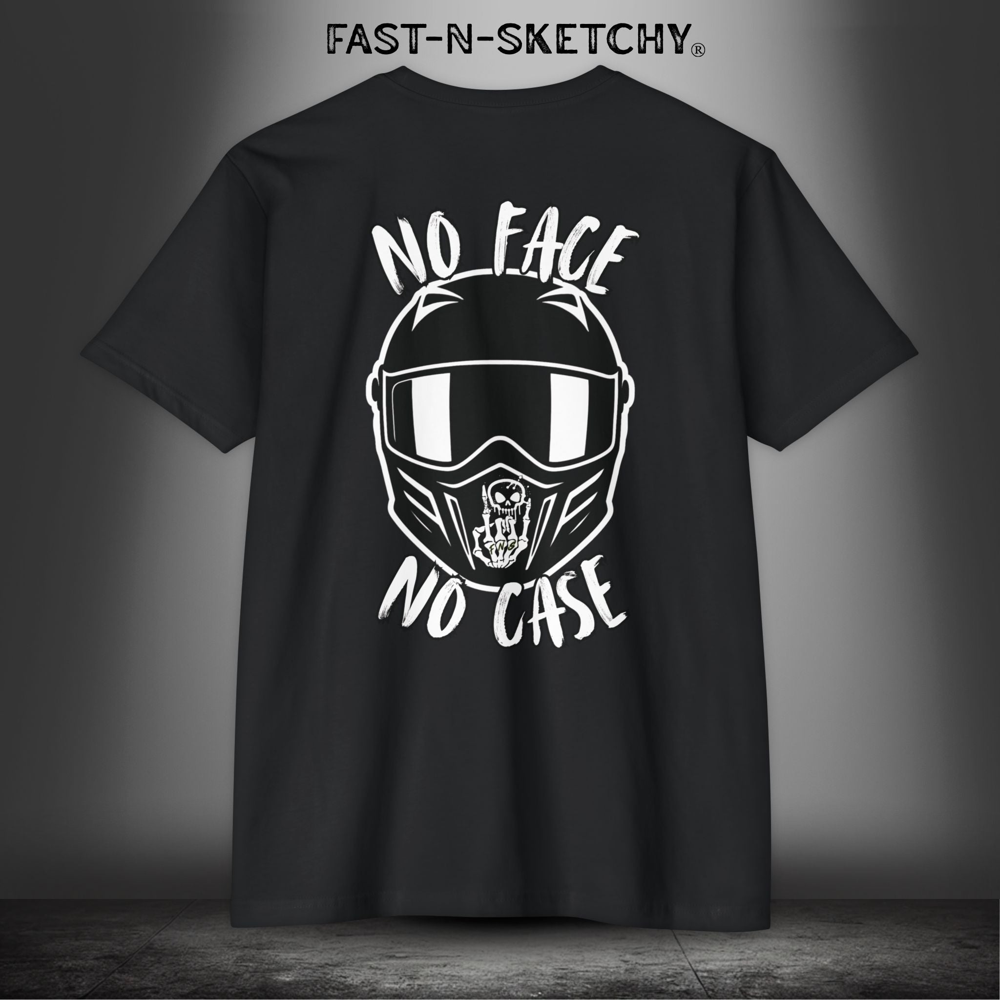 No Face, No Case: FAST-N-SKETCHY - T-Shirt