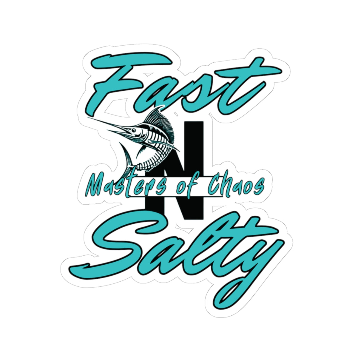 FAST-N-SALTY Kiss-Cut Stickers