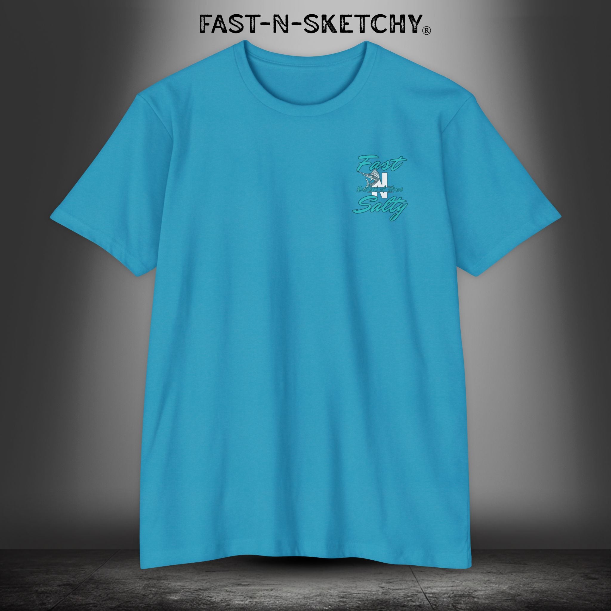 Fast-n-Salty Circle Logo - T-Shirt Next Level 6210