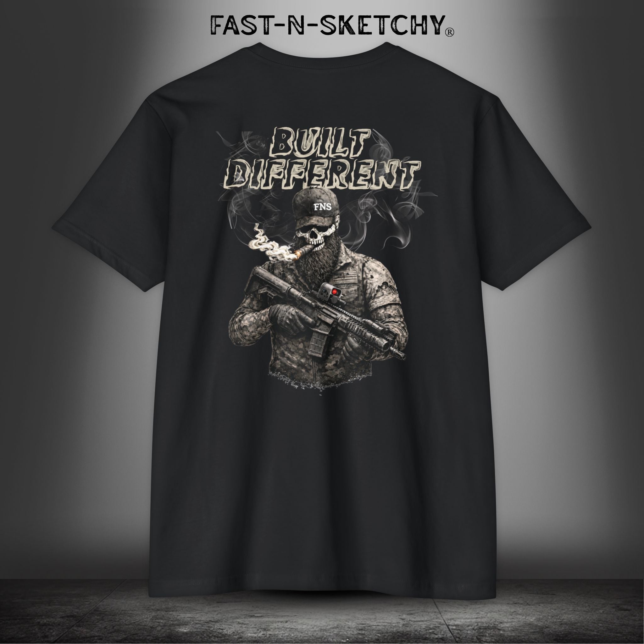 Built Different: Military Edition Premium Fitted Tee