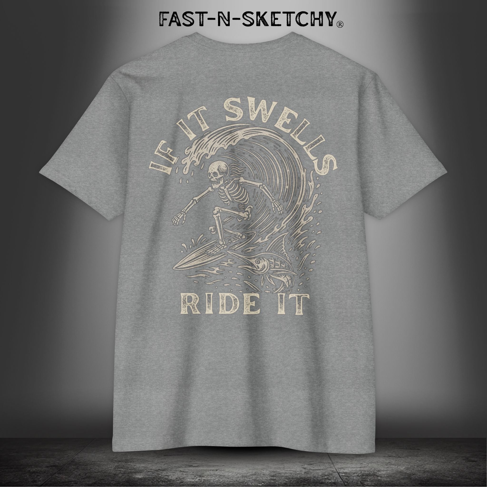 If It Swells, Ride It: FAST-N-SALTY - T-Shirt Next Level 6210 (Other Colors)