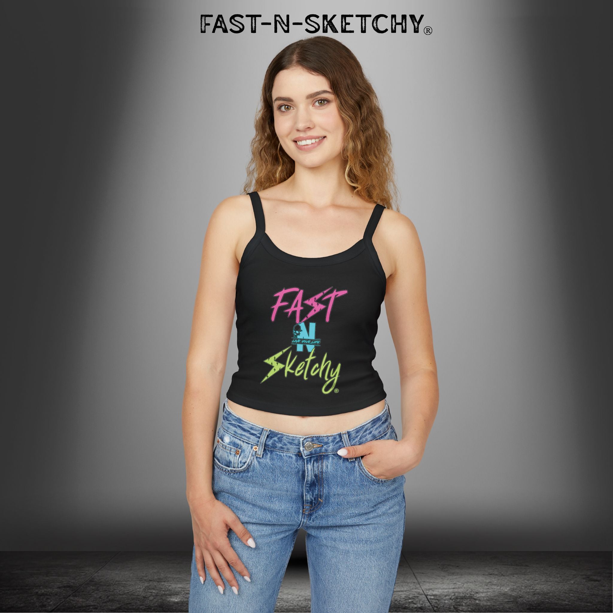 FAST-N-SKETCHY®: Spaghetti Strap Tank Top