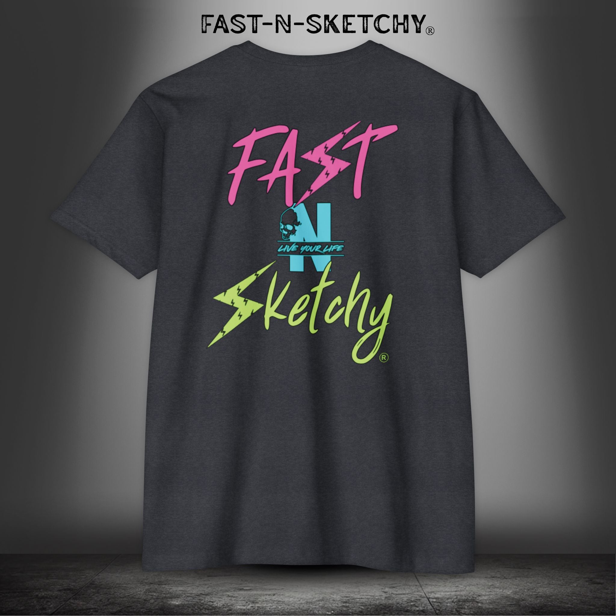 FAST-N-SKETCHY®: T-shirt Next Level 6210 (Hot Colors)