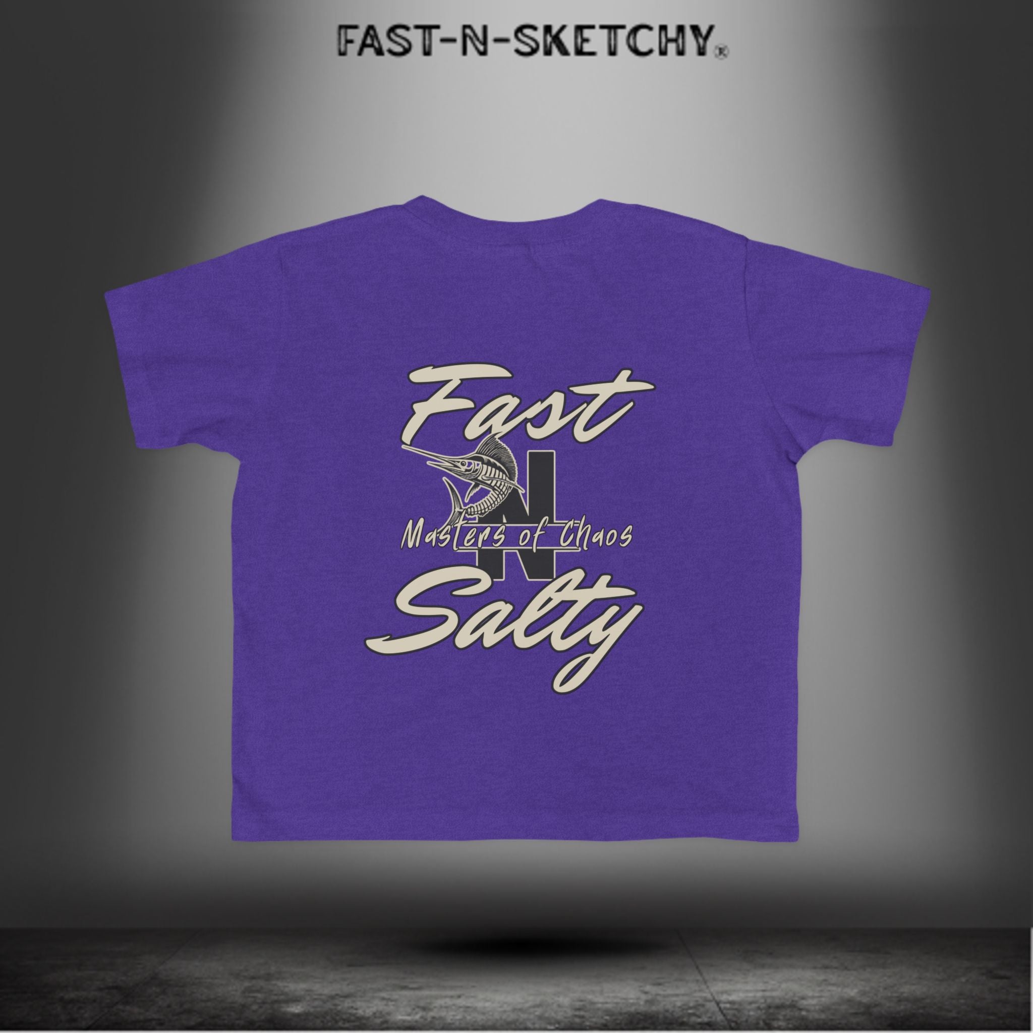 FAST-N-SALTY™ Catch Me If You Can – Marlin Toddler Tee | Fast Fins and Faster Feet.