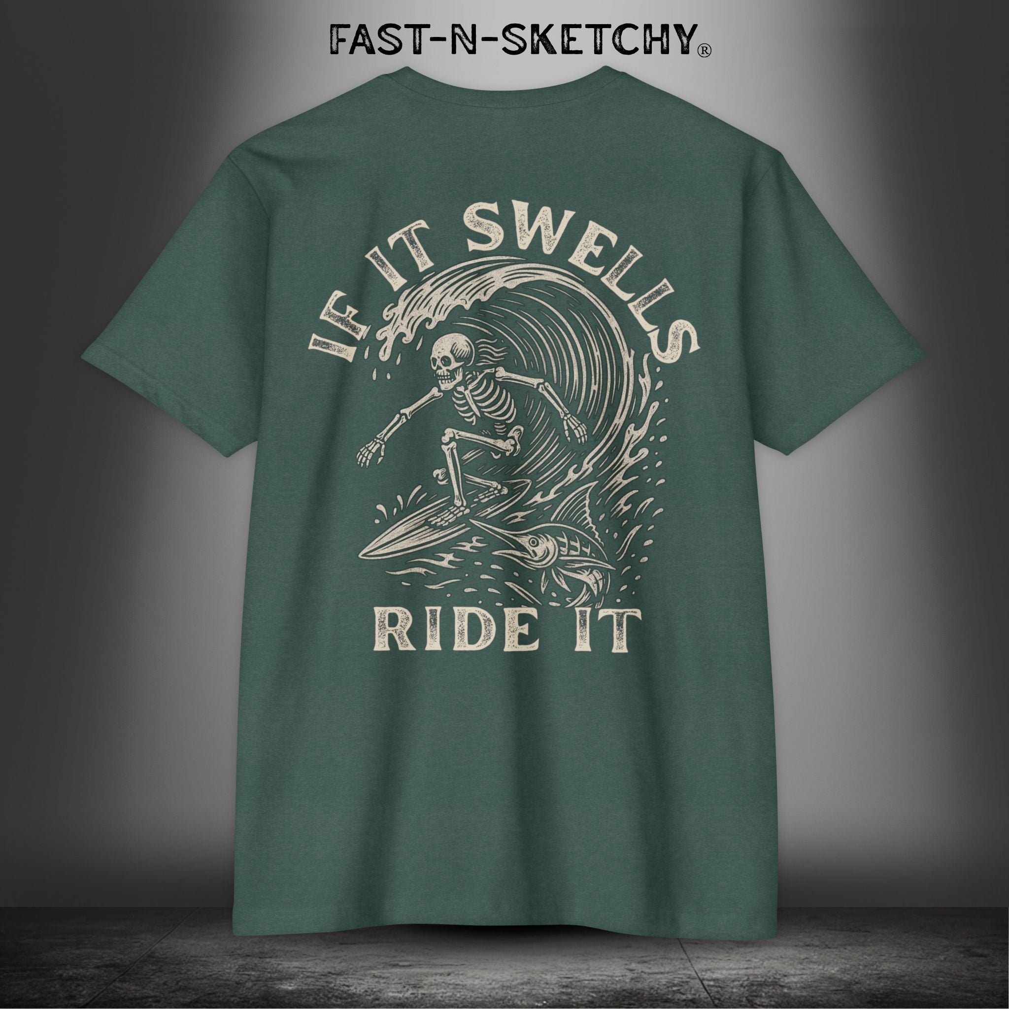 If It Swells, Ride It: FAST-N-SALTY - T-Shirt Next Level 6210 (Other Colors)