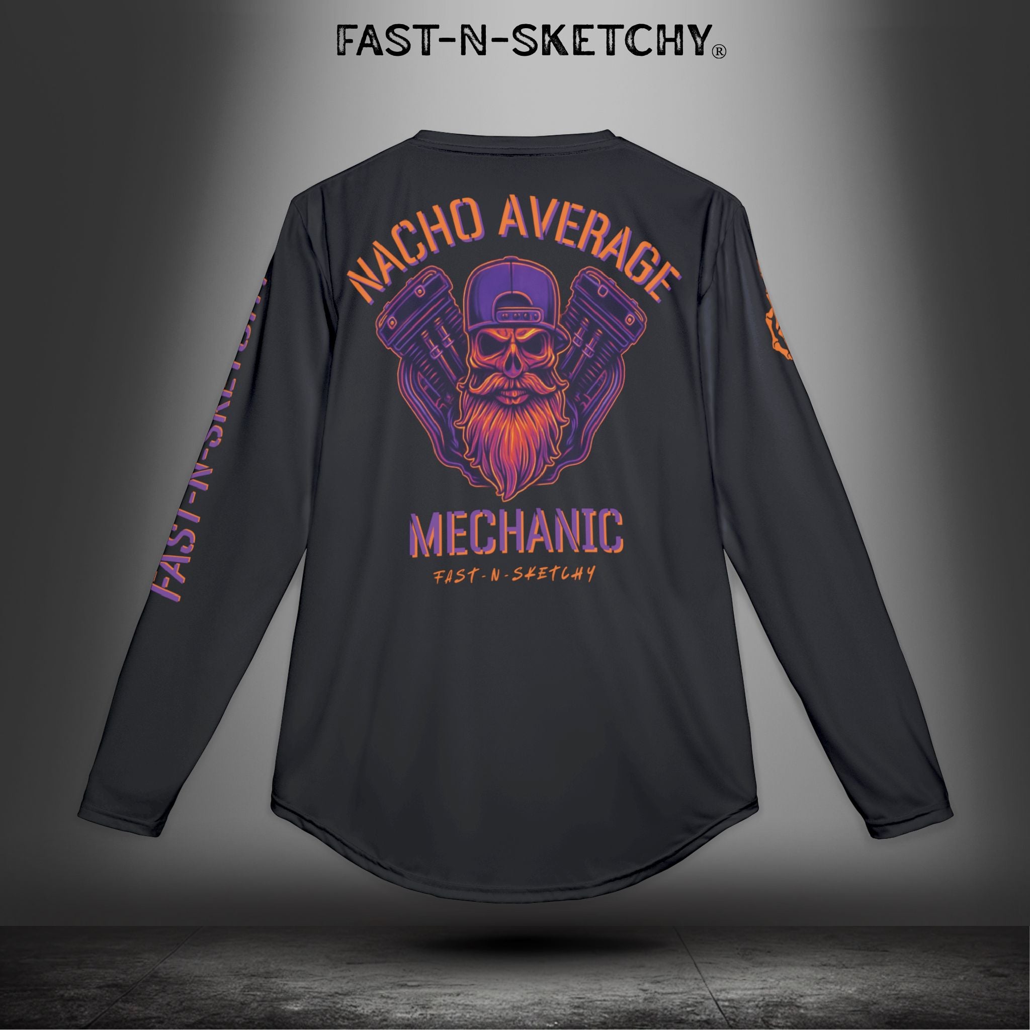 The Pinto: Nacho Average Mechanic UV Protection Long Sleeve Shirt