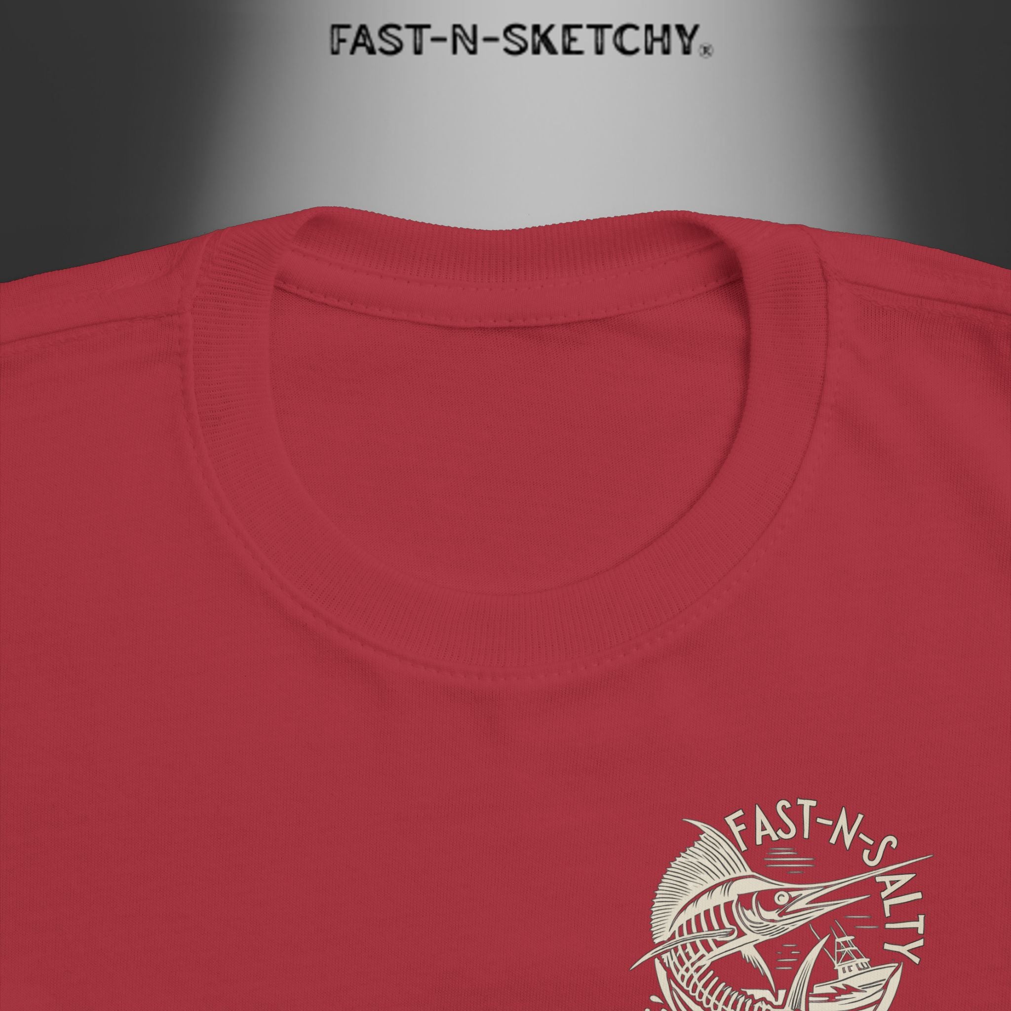 FAST-N-SALTY™ Catch Me If You Can – Marlin Toddler Tee | Fast Fins and Faster Feet.