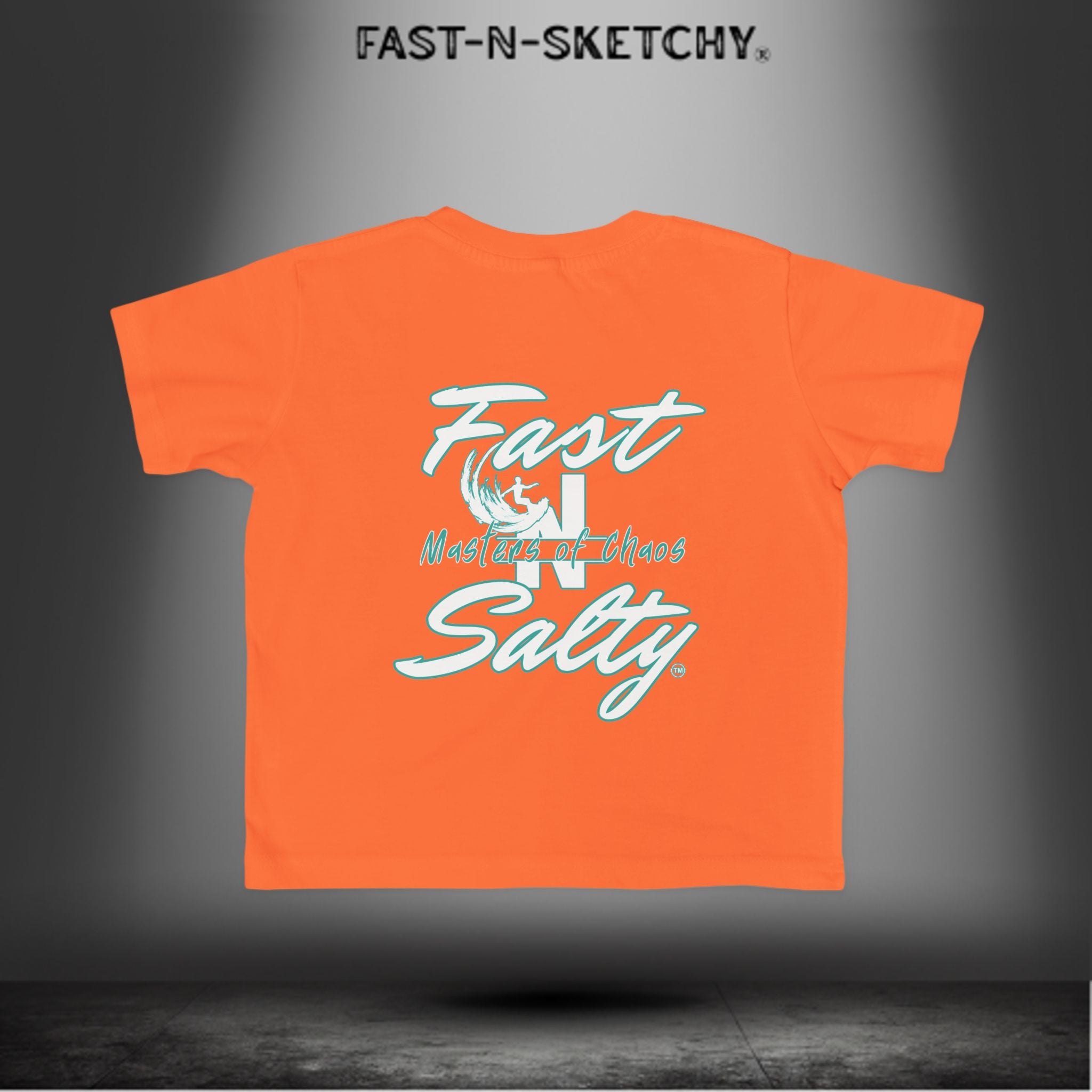 FAST-N-SALTY™ Salty & Sketchy – Toddler Tee | Saltwater in the Veins. Mischief in the Soul.