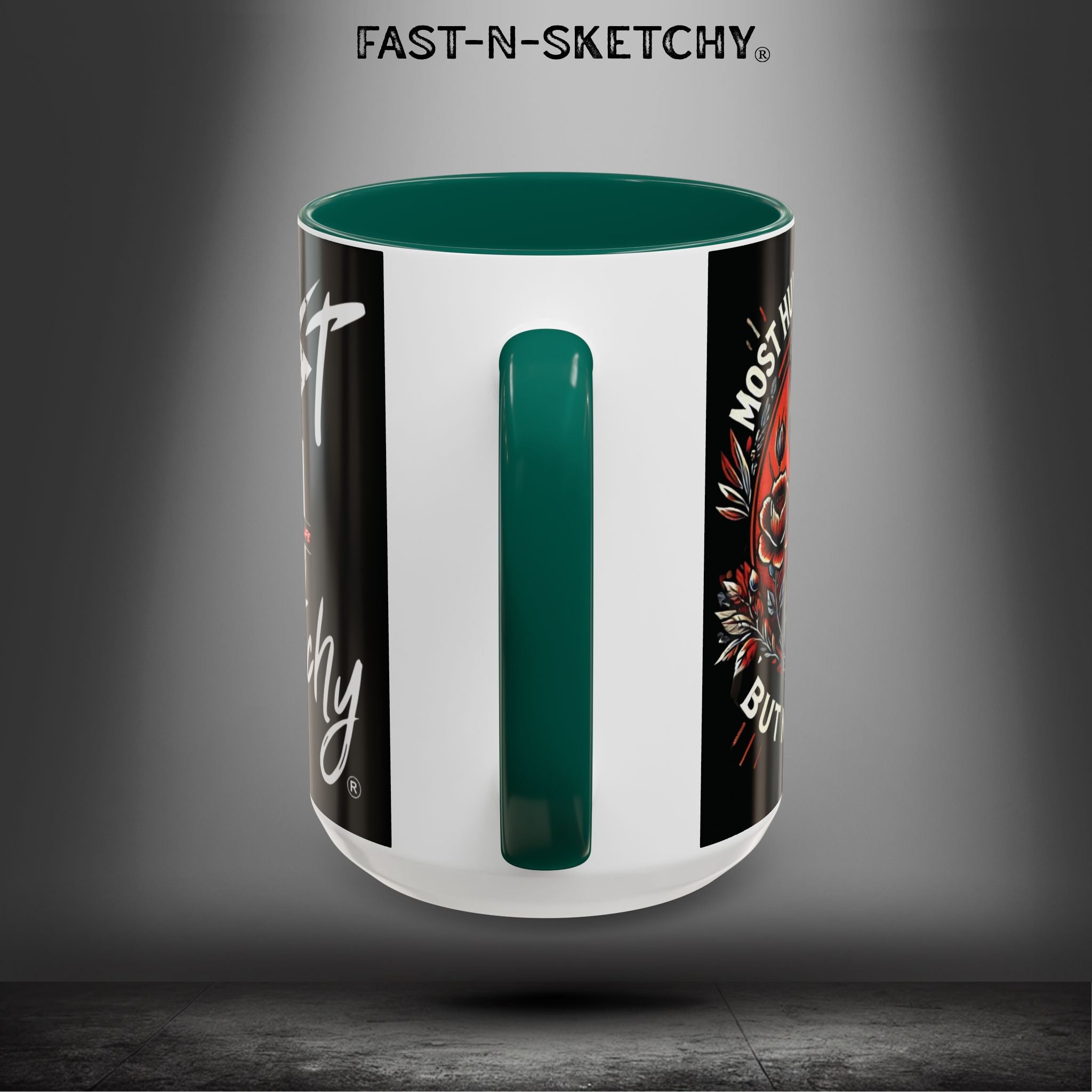 Mugs - MOST HUMANS ARE ALIVE BUT NEVER LIVE - FAST-N-SKETCHY®