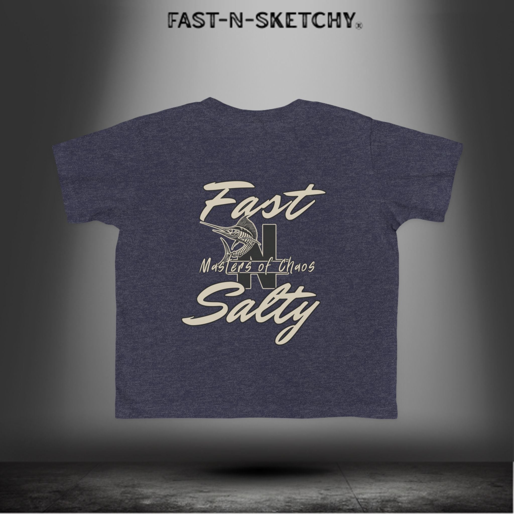 FAST-N-SALTY™ Catch Me If You Can – Marlin Toddler Tee | Fast Fins and Faster Feet.