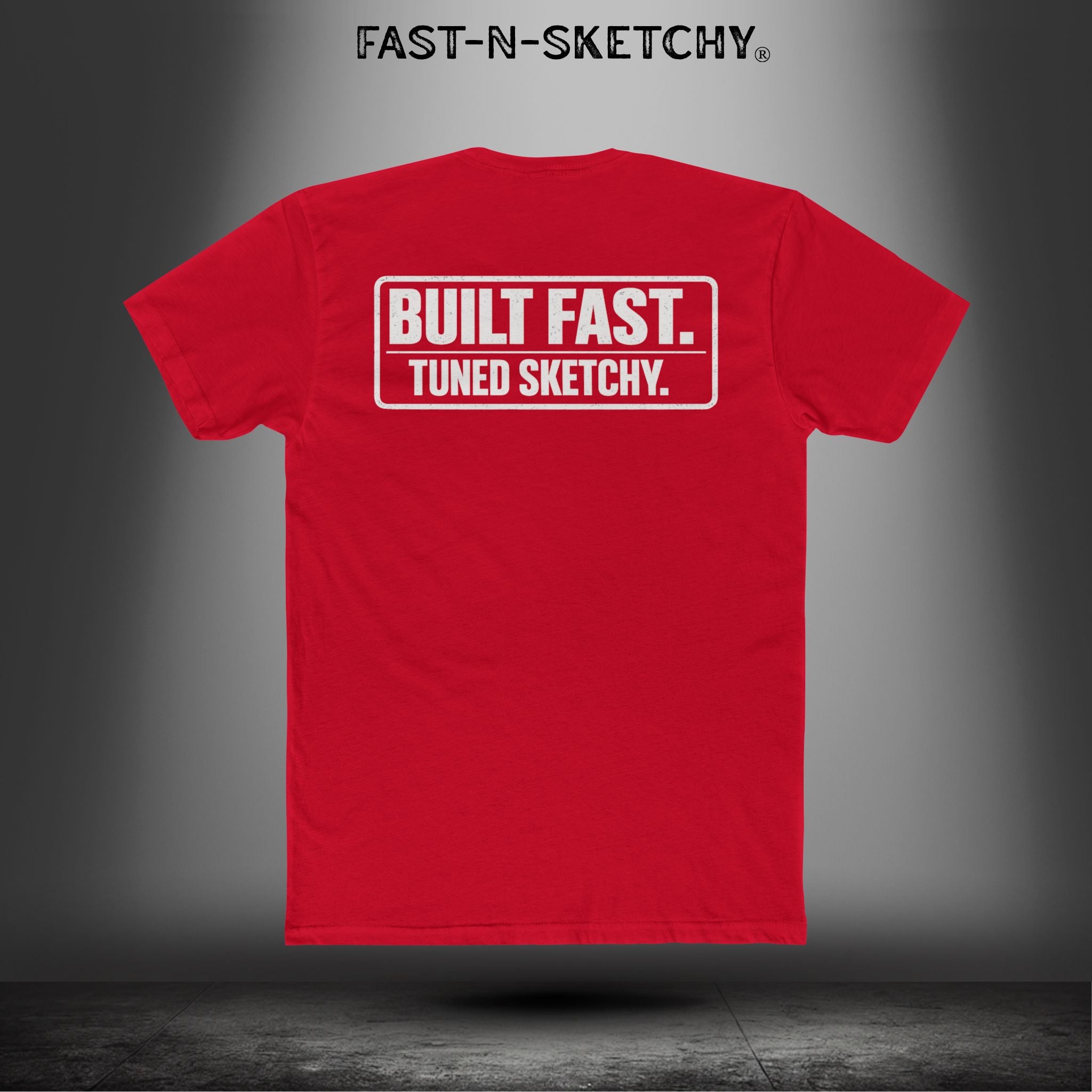 Built Fast, Tuned Sketchy: Bagger Racing Biker Edition Relaxed Classic Tee