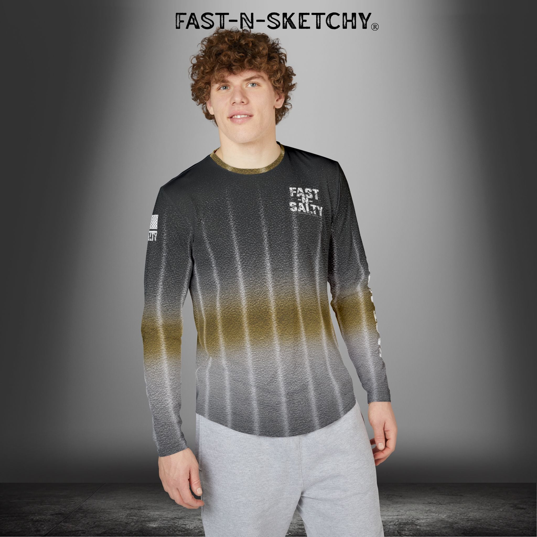 Blackfin Tuna Camo Fast-N-Salty UV Protection Long Sleeve Shirt