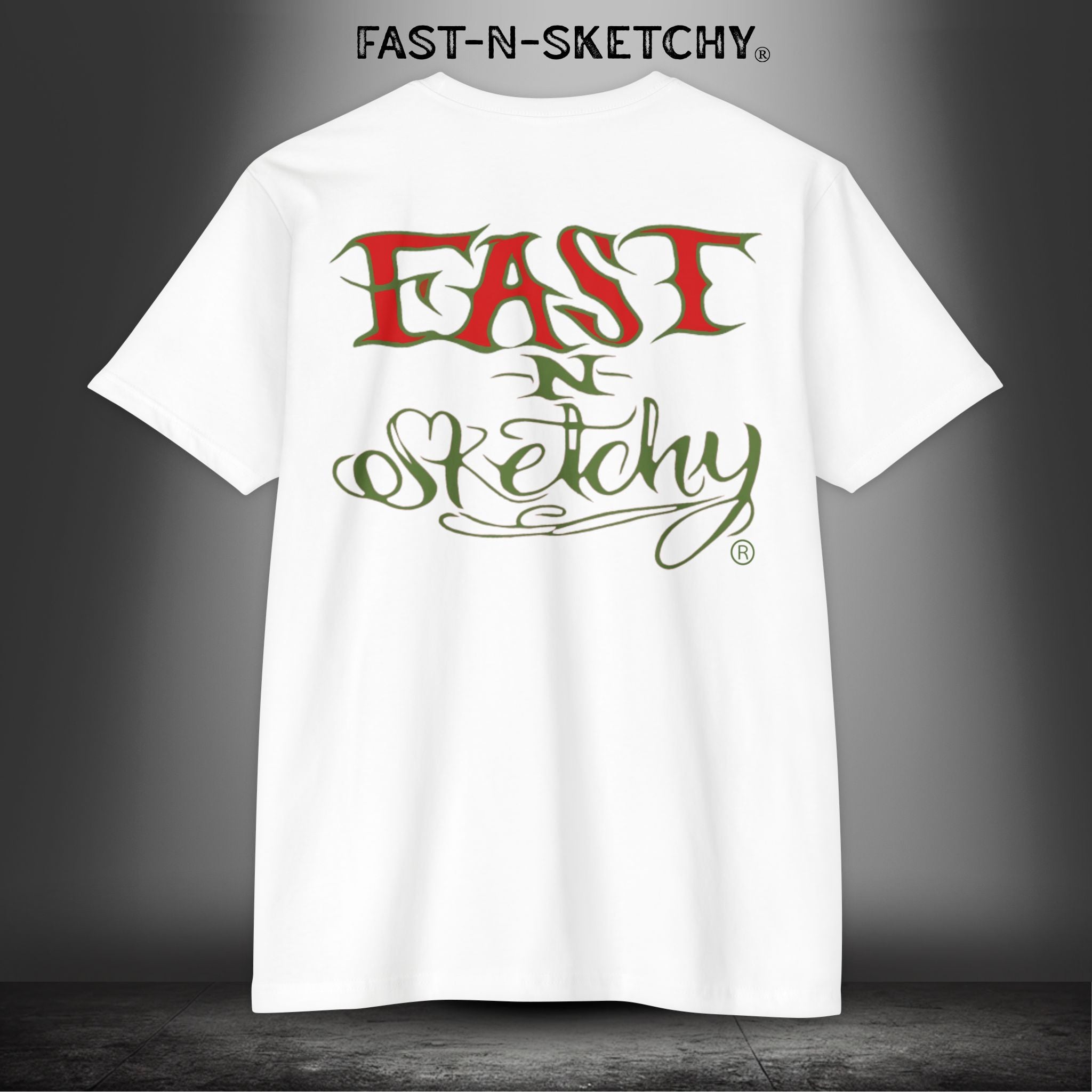 ORIGINAL FNS LOGO (Military Greed/Red): T-shirt Next Level 6210