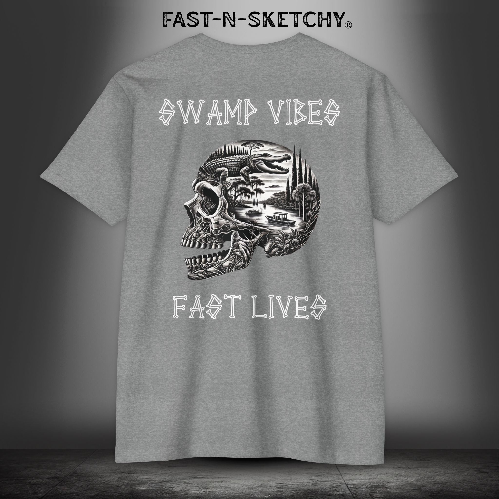 SWAMP VIBES & FAST LIVES: T-shirt Next Level 6210