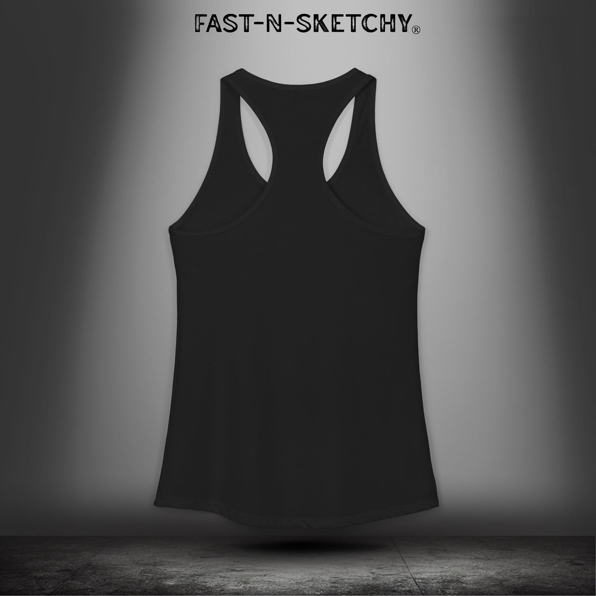 Chin Up, Tits Out: Biker Edition Racerback Tank
