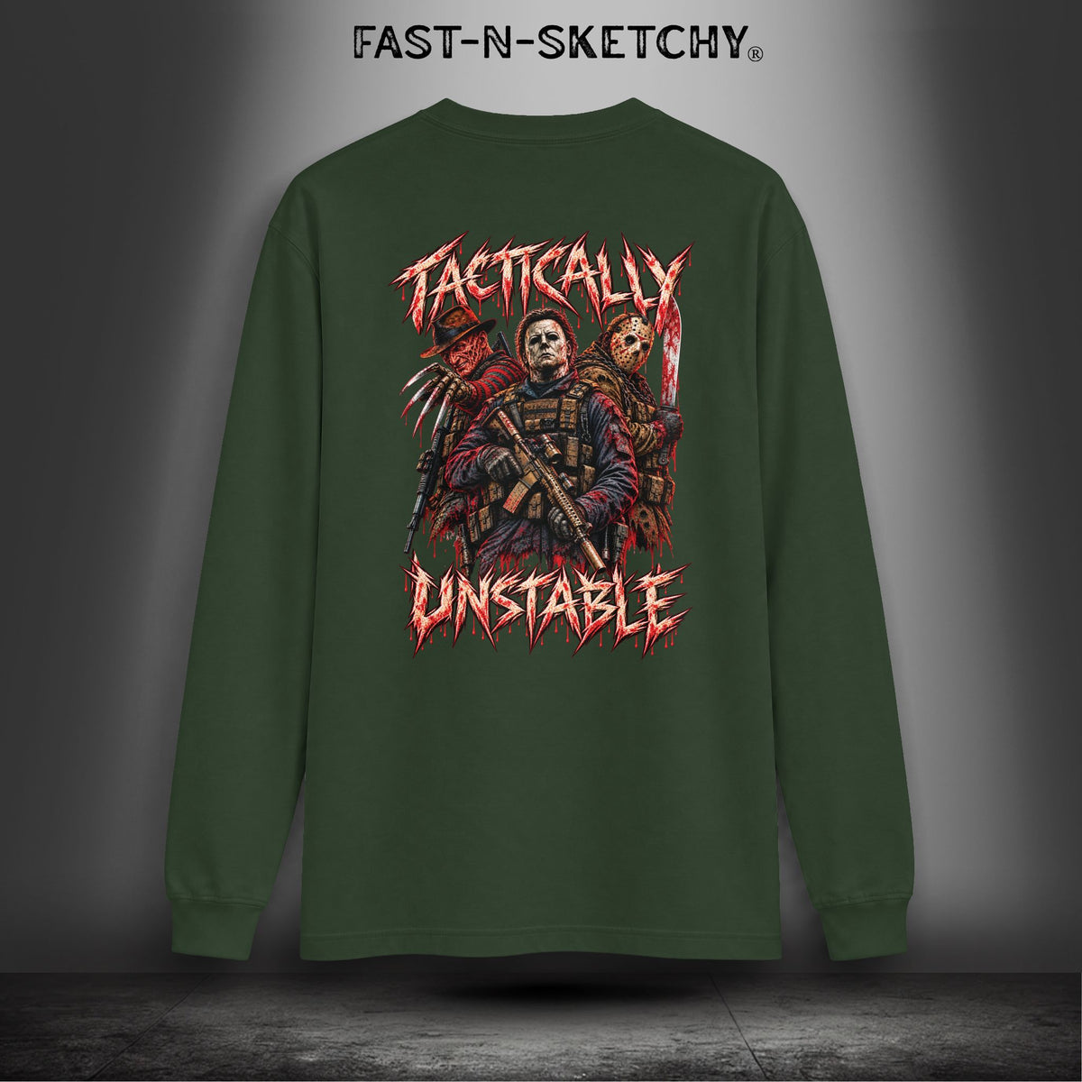 Tactically Unstable Horror Military Edition Long-sleeve Tee