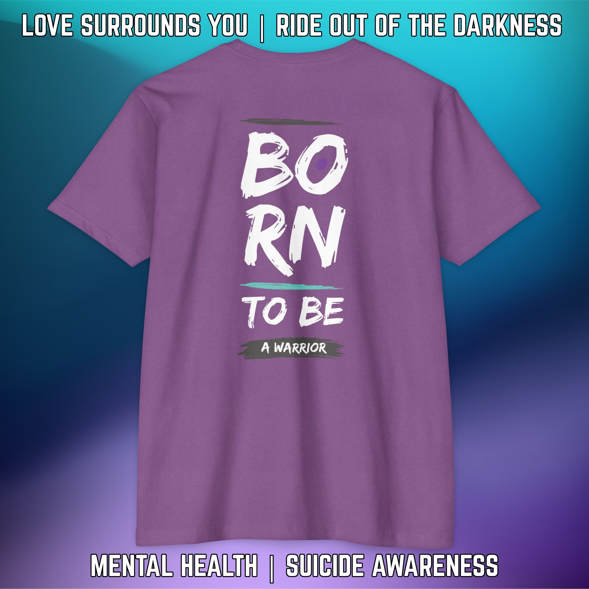 BORN TO BE A WARRIOR: T-Shirt Next Level 6210 - LSY