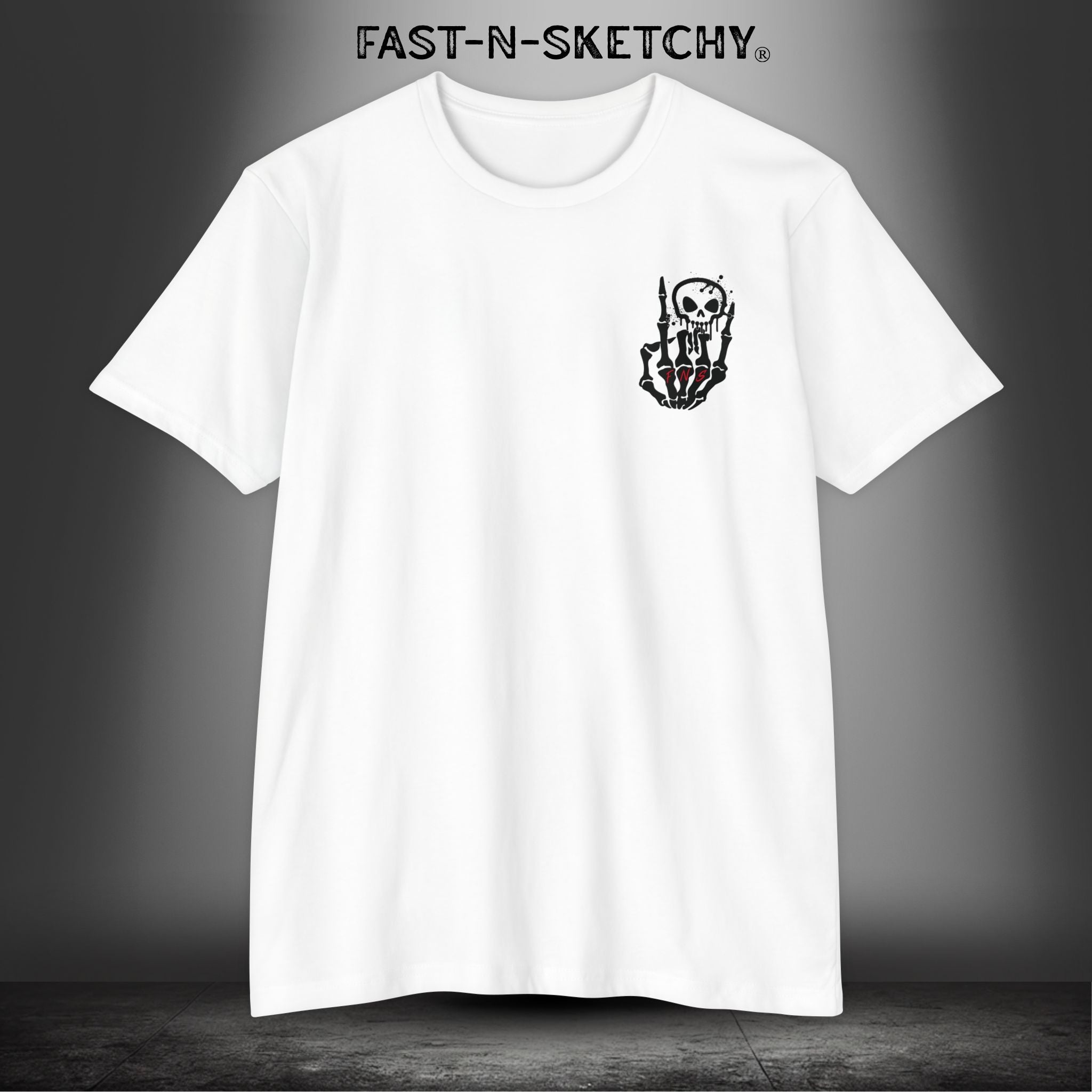 FAST-N-SKETCHY - T-shirt Classic Fit Crewneck - Next Level 6210 (Light Colors)