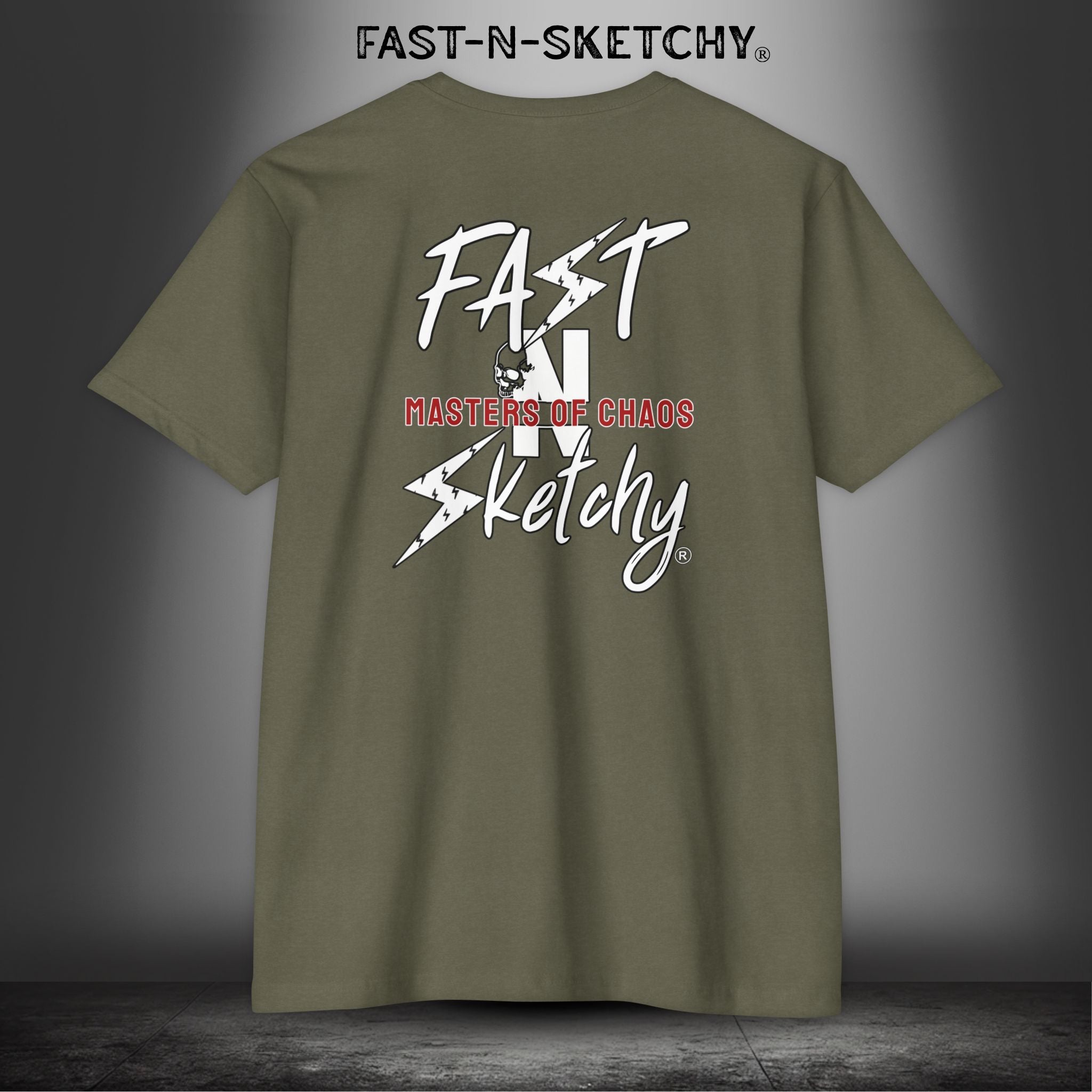 Fast-N-Sketchy Logo Premium Fitted Tee
