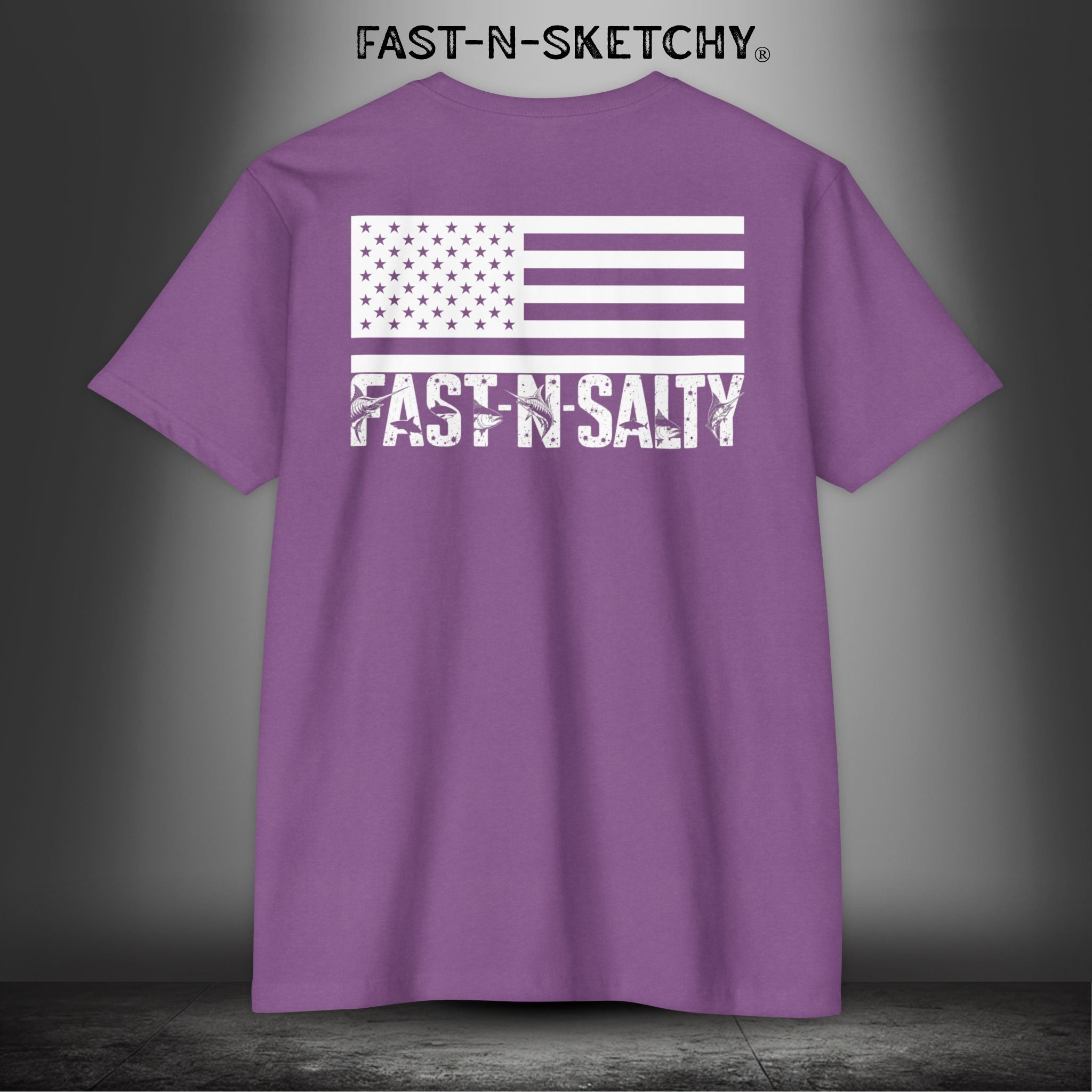 Fast-N-Salty Flag Tee — Premium Fitted Patriotic T-Shirt