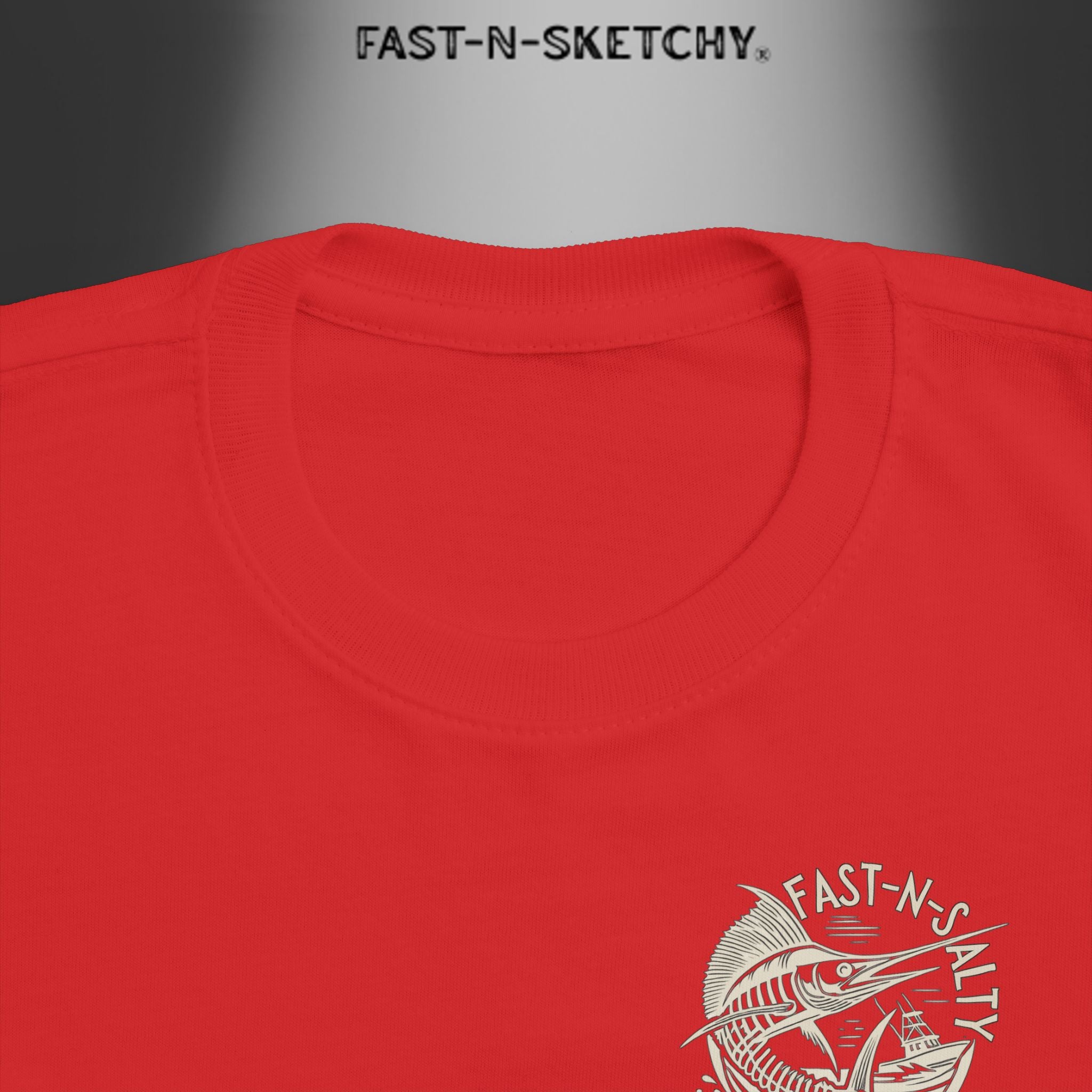 FAST-N-SALTY™ Catch Me If You Can – Marlin Toddler Tee | Fast Fins and Faster Feet.