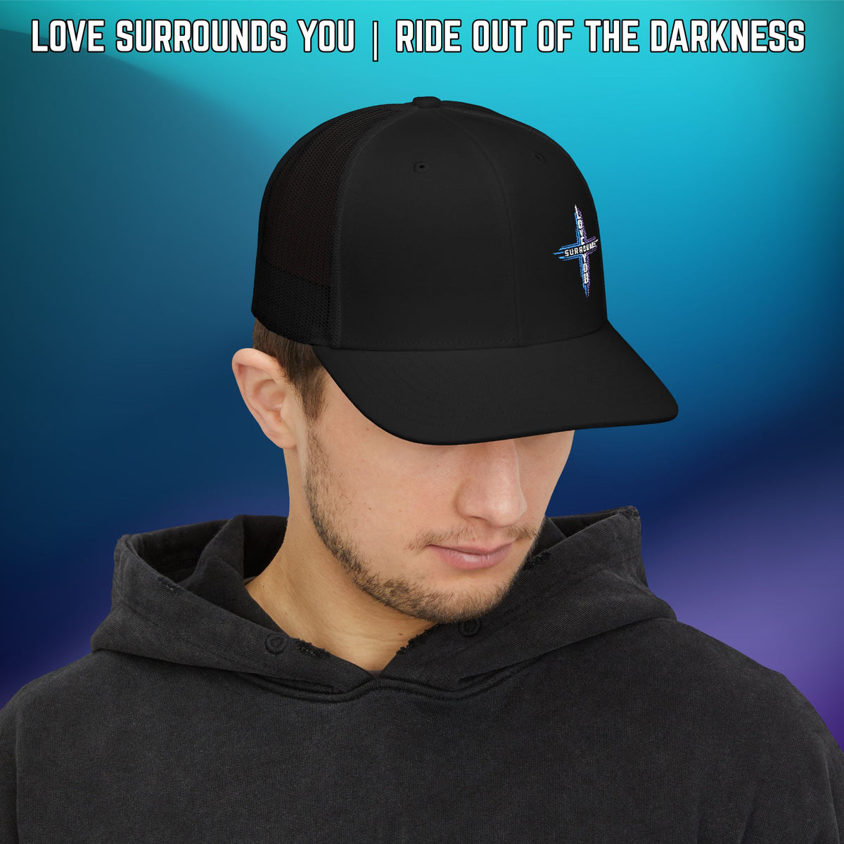 Cross 'Love Surrounds You' Suicide Awareness Snapback - LSY