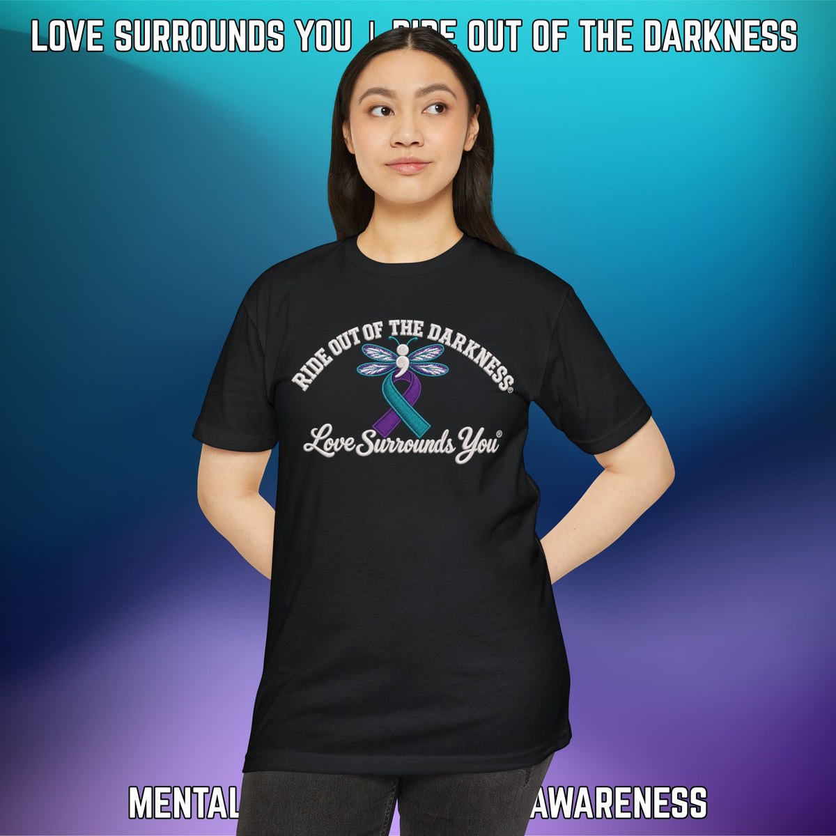 Ride Out of the Darkness Suicide Awareness T-Shirt — LSY