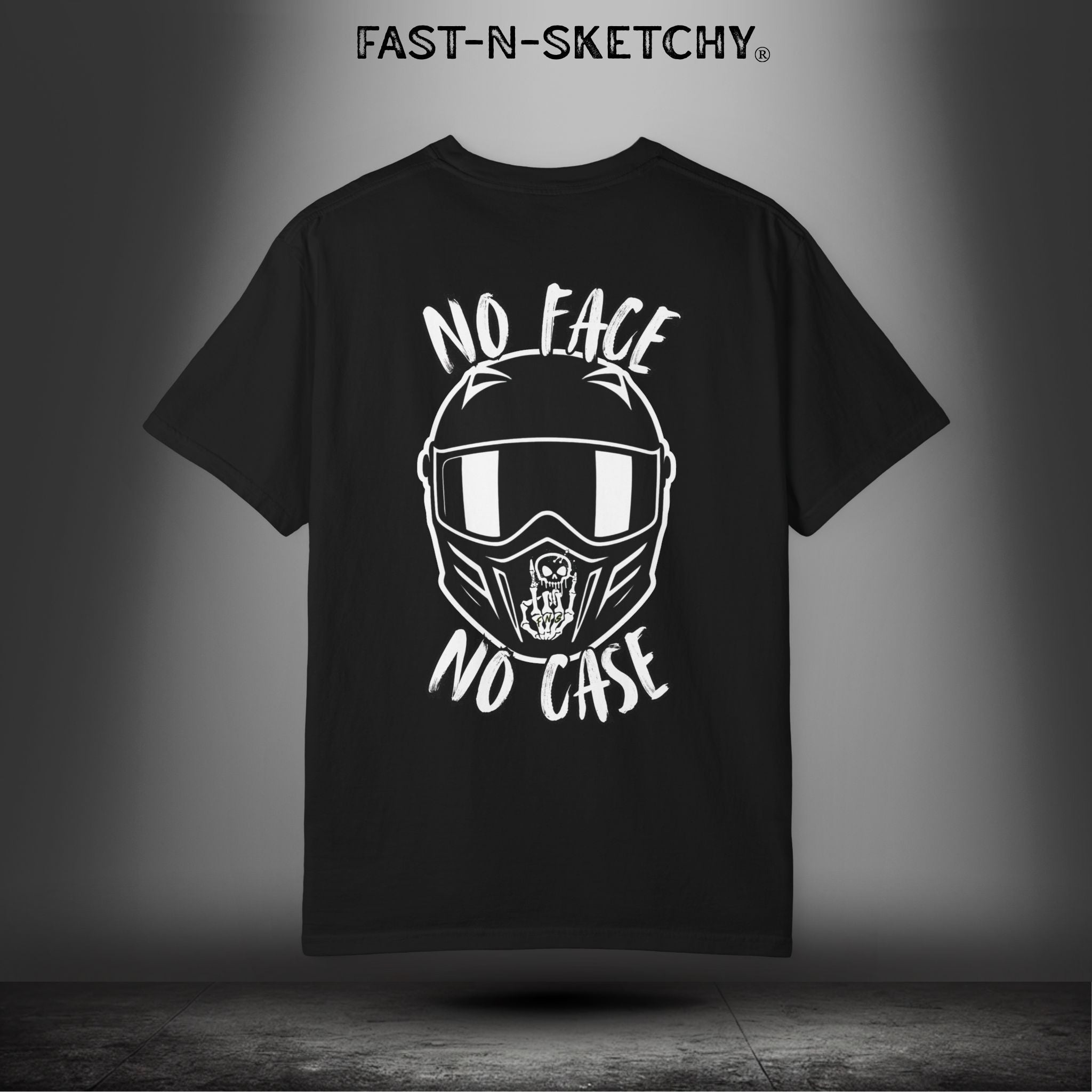 No Face, No Case: FAST-N-SKETCHY - T-Shirt up to 4XL (Multiple Colors)