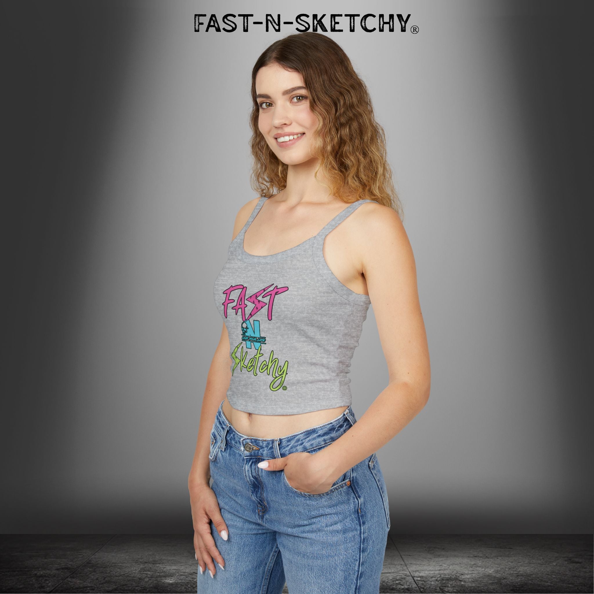 FAST-N-SKETCHY®: Spaghetti Strap Tank Top