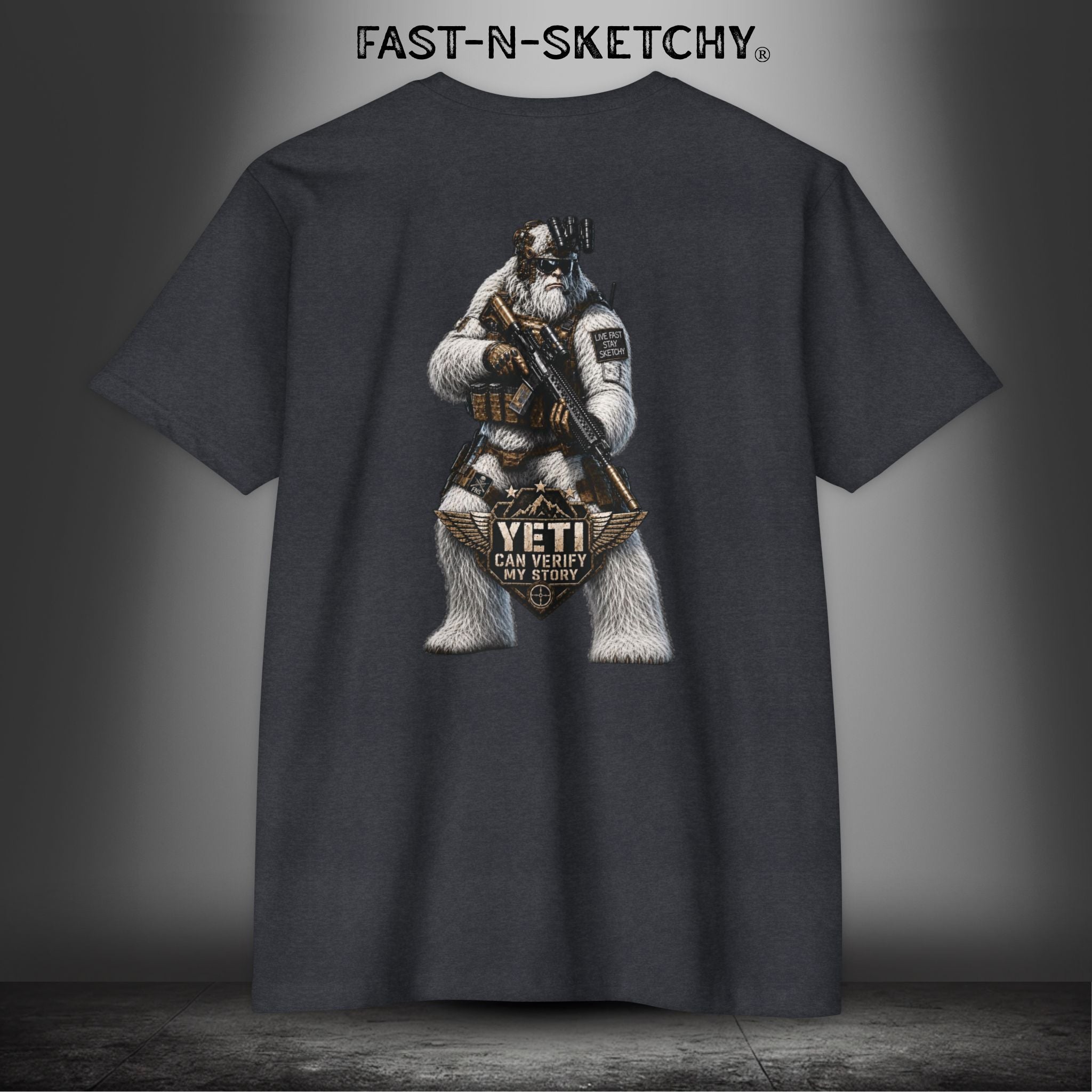 Yeti Can Verify My Story: Military Edition Tee