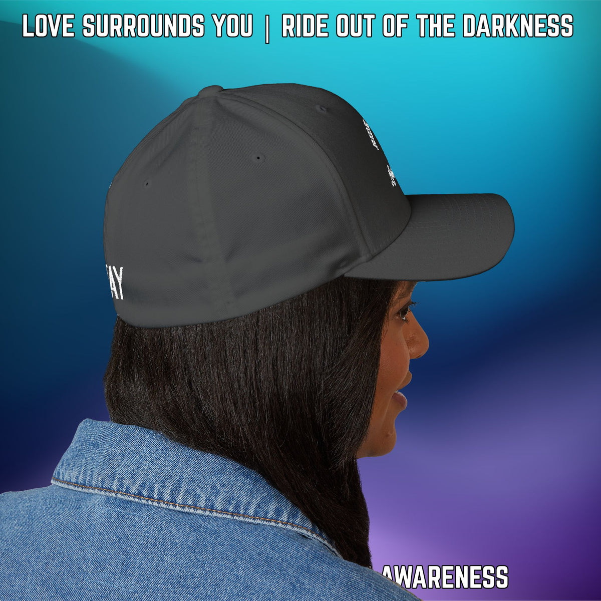 Suicide Awareness Ride Out of the Darkness Flexfit Hat - LSY